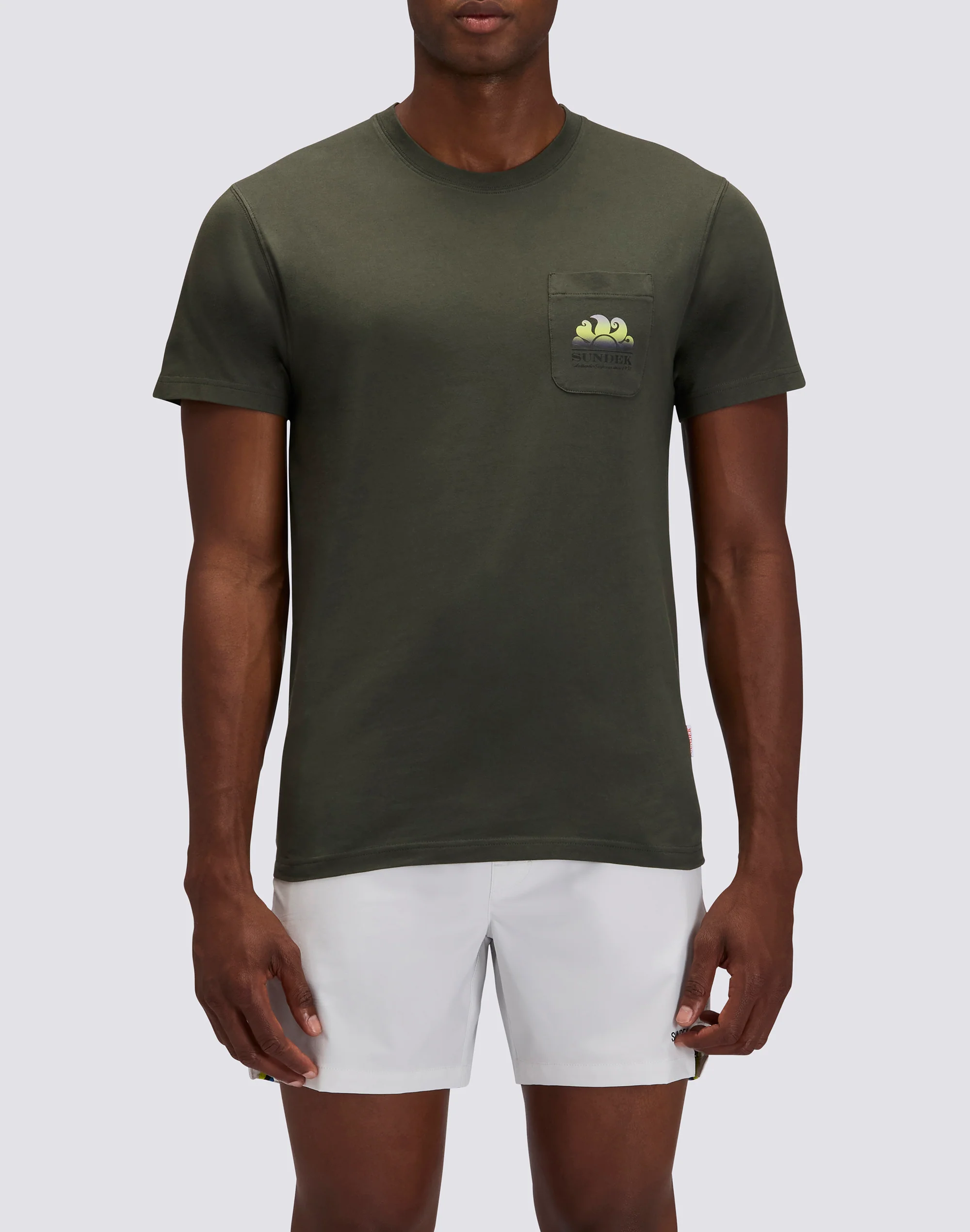 T-SHIRT UOMO NEW HERBERT A GIROCOLLO CON MAXI-LOGO - Image 2