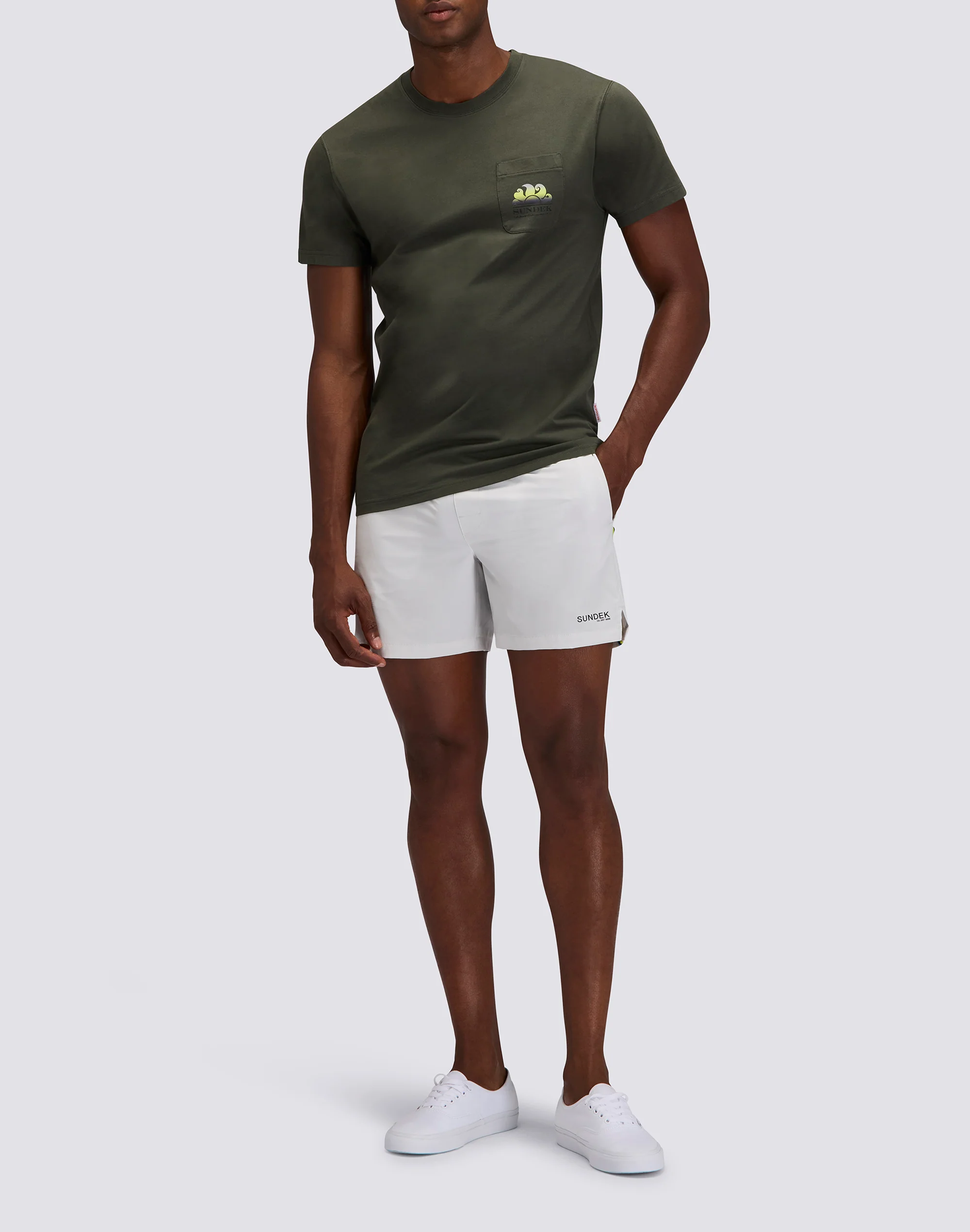T-SHIRT UOMO NEW HERBERT A GIROCOLLO CON MAXI-LOGO - Image 3