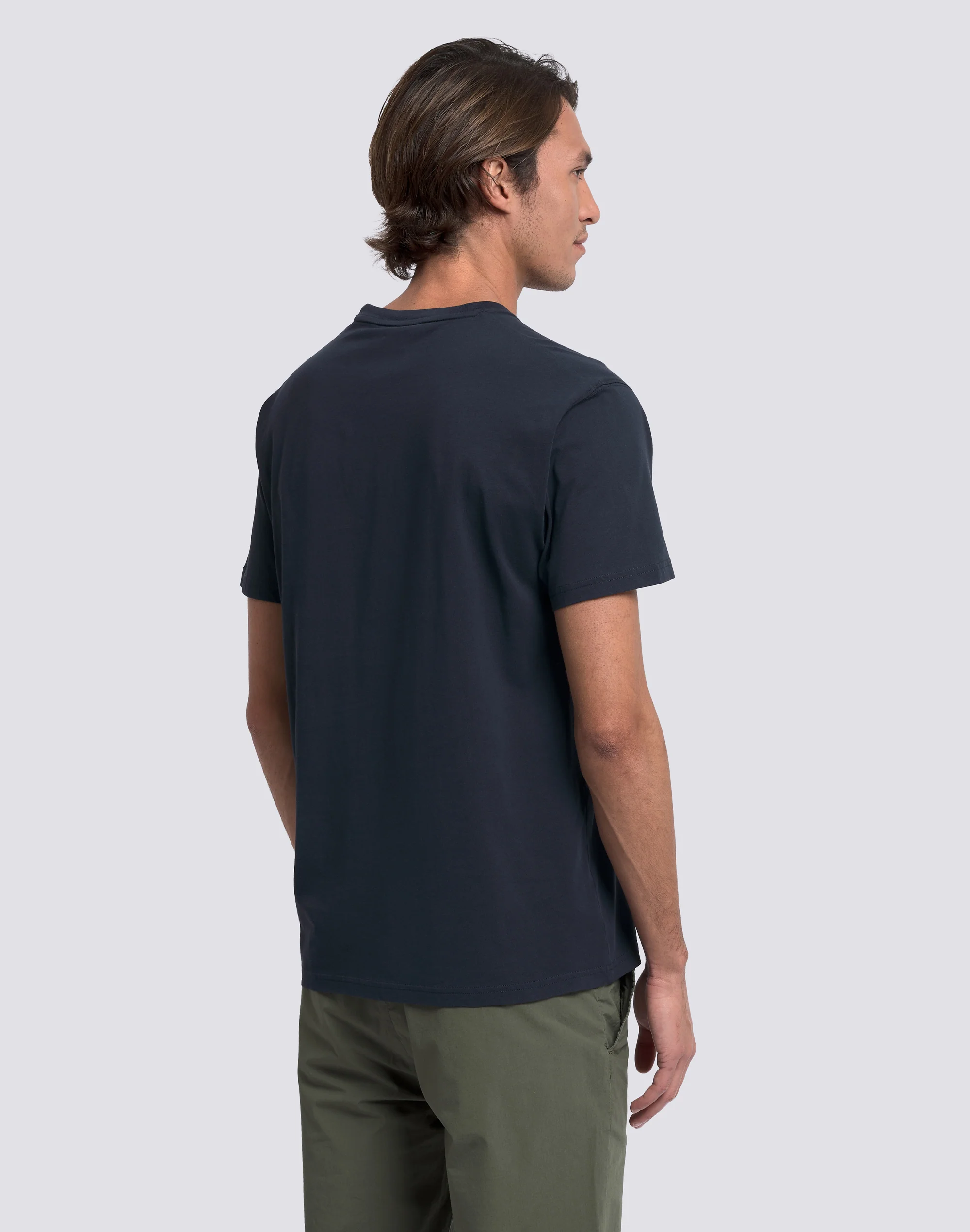 T-SHIRT UOMO A GIROCOLLO CON STAMPA LOGO VERTICALE - Image 5