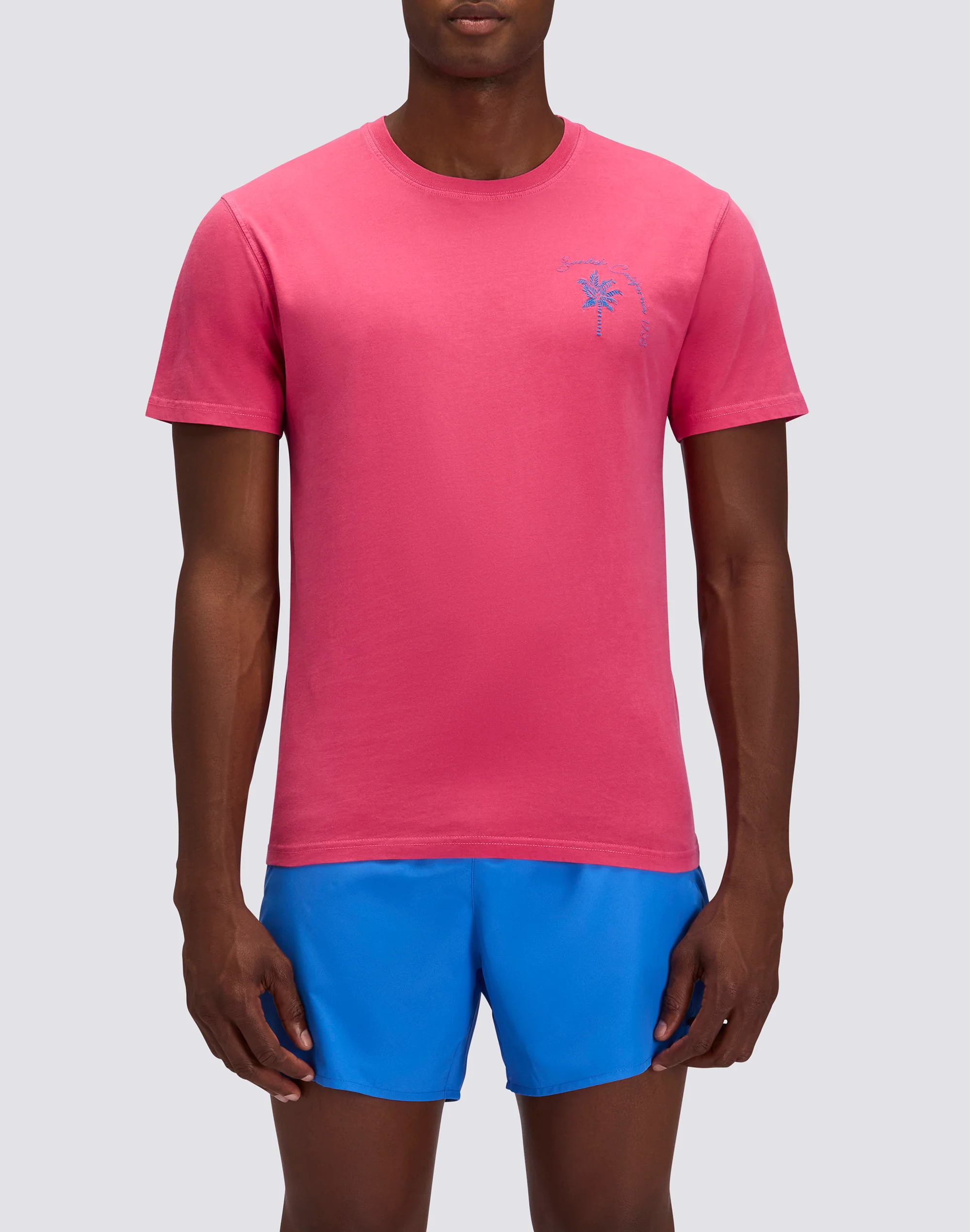 T-SHIRT UOMO A GIROCOLLO CON RICAMO PALMINA
