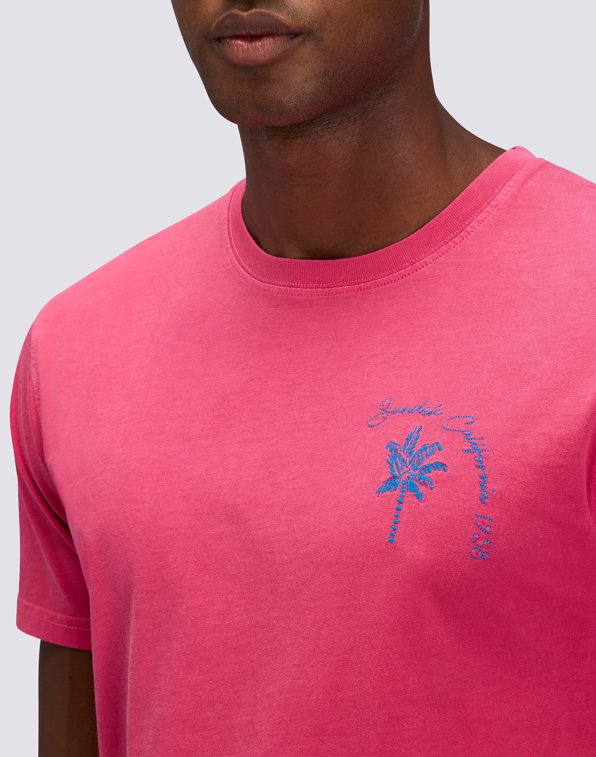 T-SHIRT UOMO A GIROCOLLO CON RICAMO PALMINA - Image 4