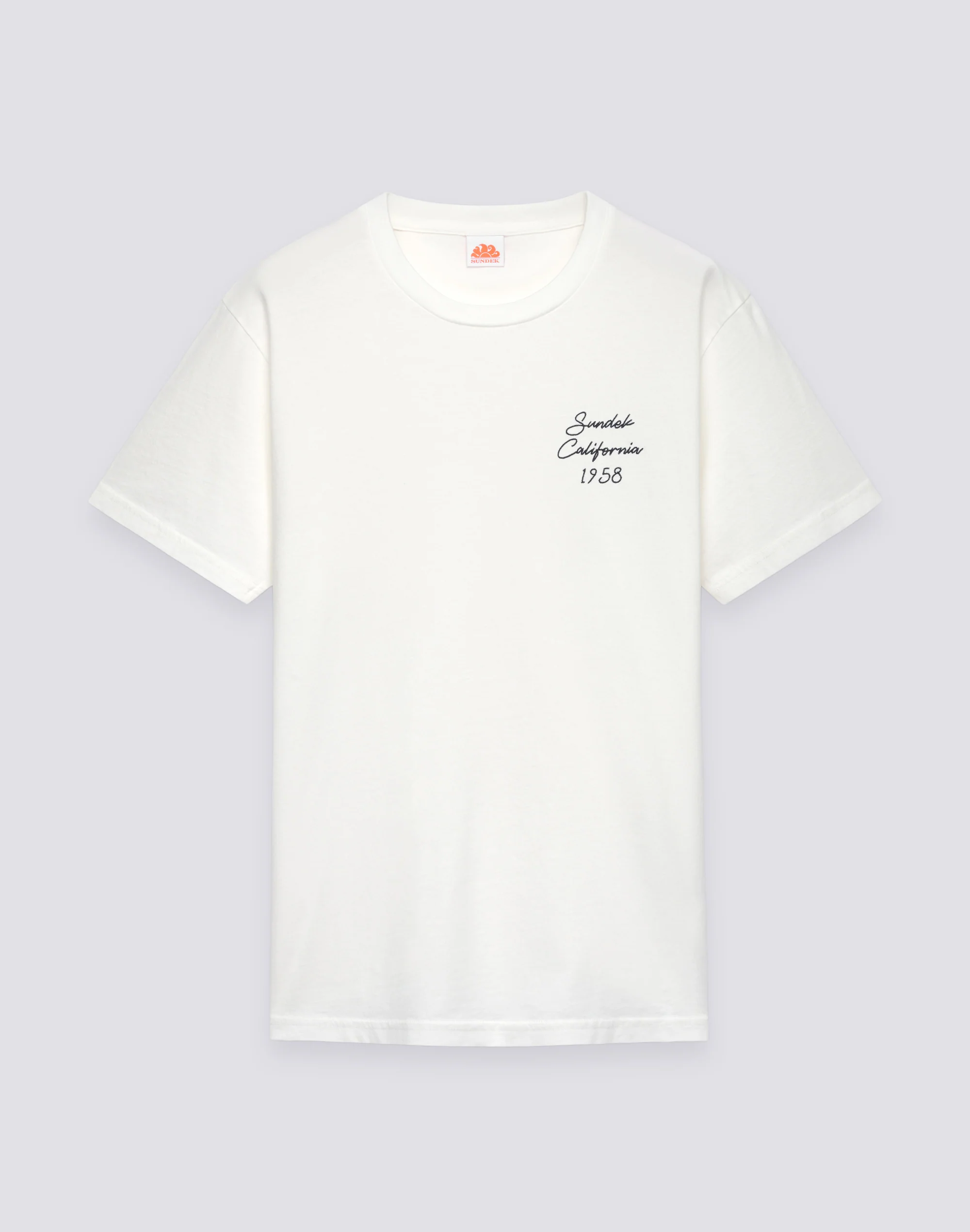 T-SHIRT UOMO A GIROCOLLO CON RICAMO SUNDEK CALIFORNIA 1958