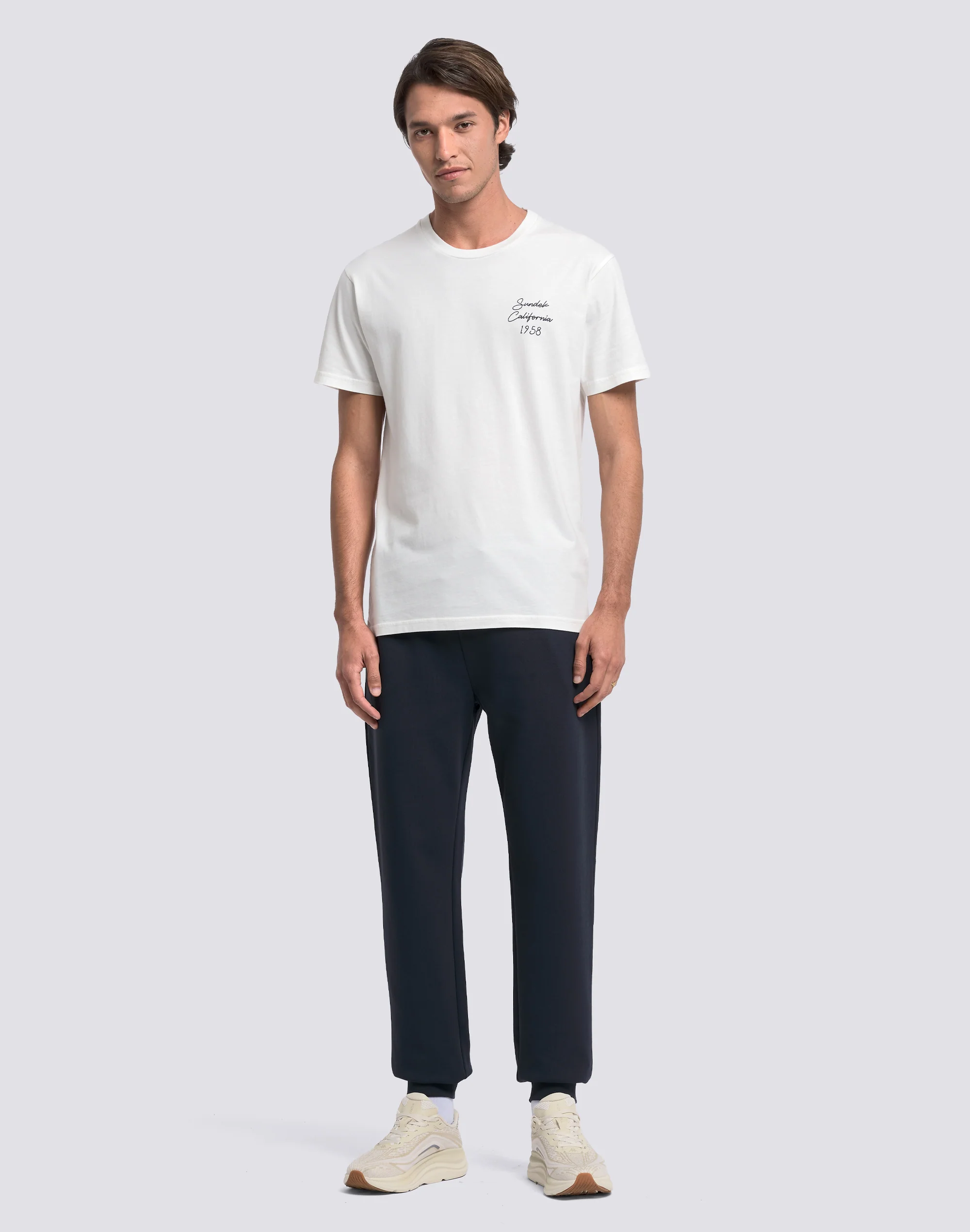 T-SHIRT UOMO A GIROCOLLO CON RICAMO SUNDEK CALIFORNIA 1958 - Image 3