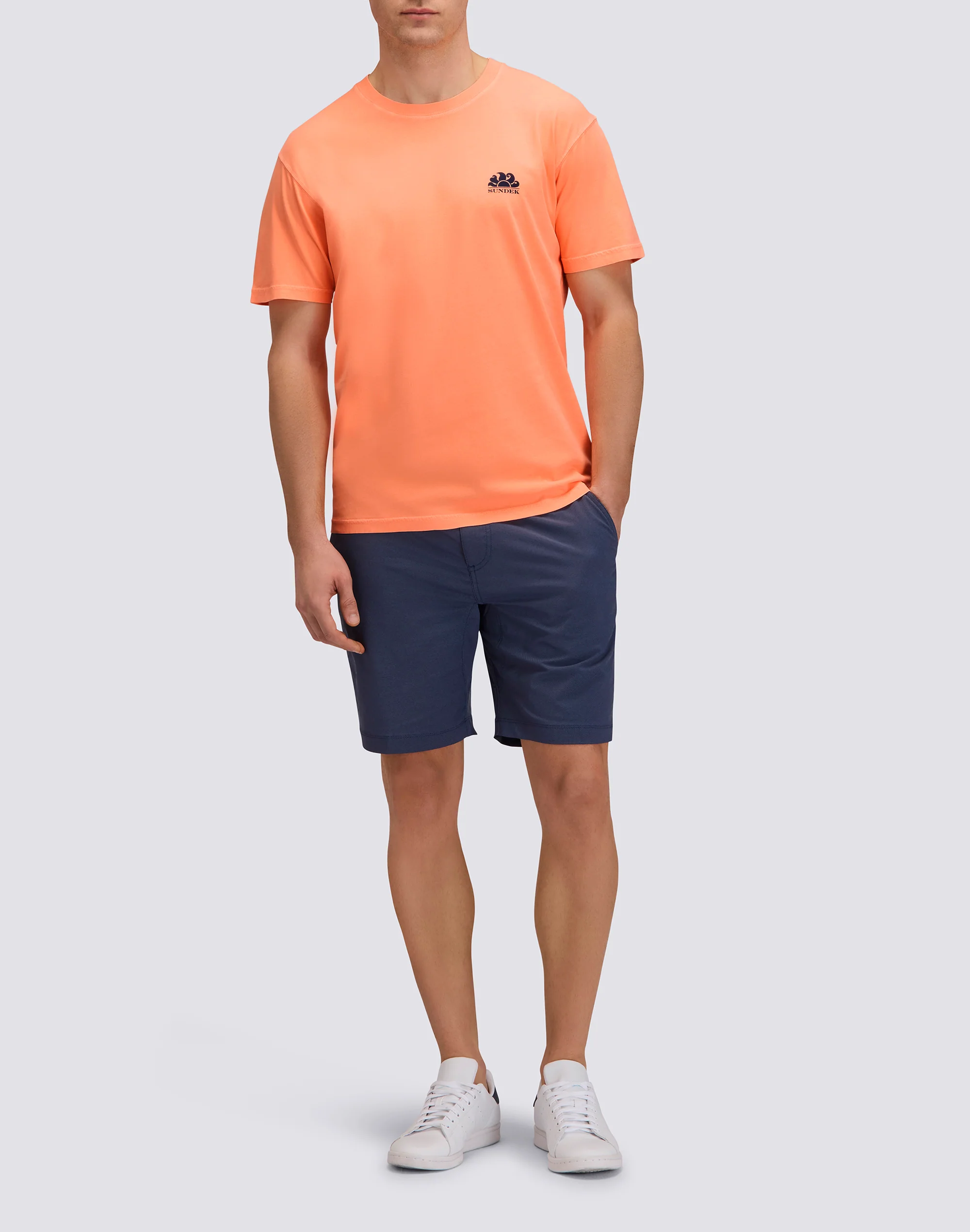 T-SHIRT UOMO A GIROCOLLO TINTO CAPO - Image 3