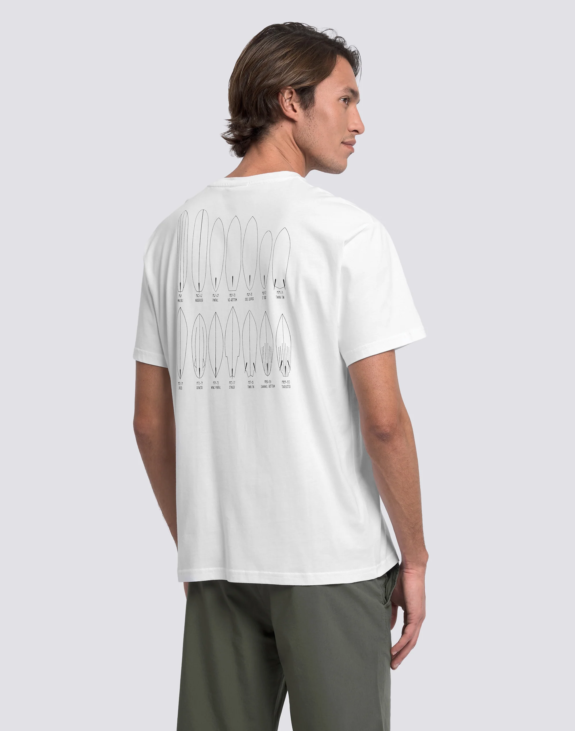 T-SHIRT UOMO A GIROCOLLO CON STAMPA OLD SCHOOL SURF - Image 5