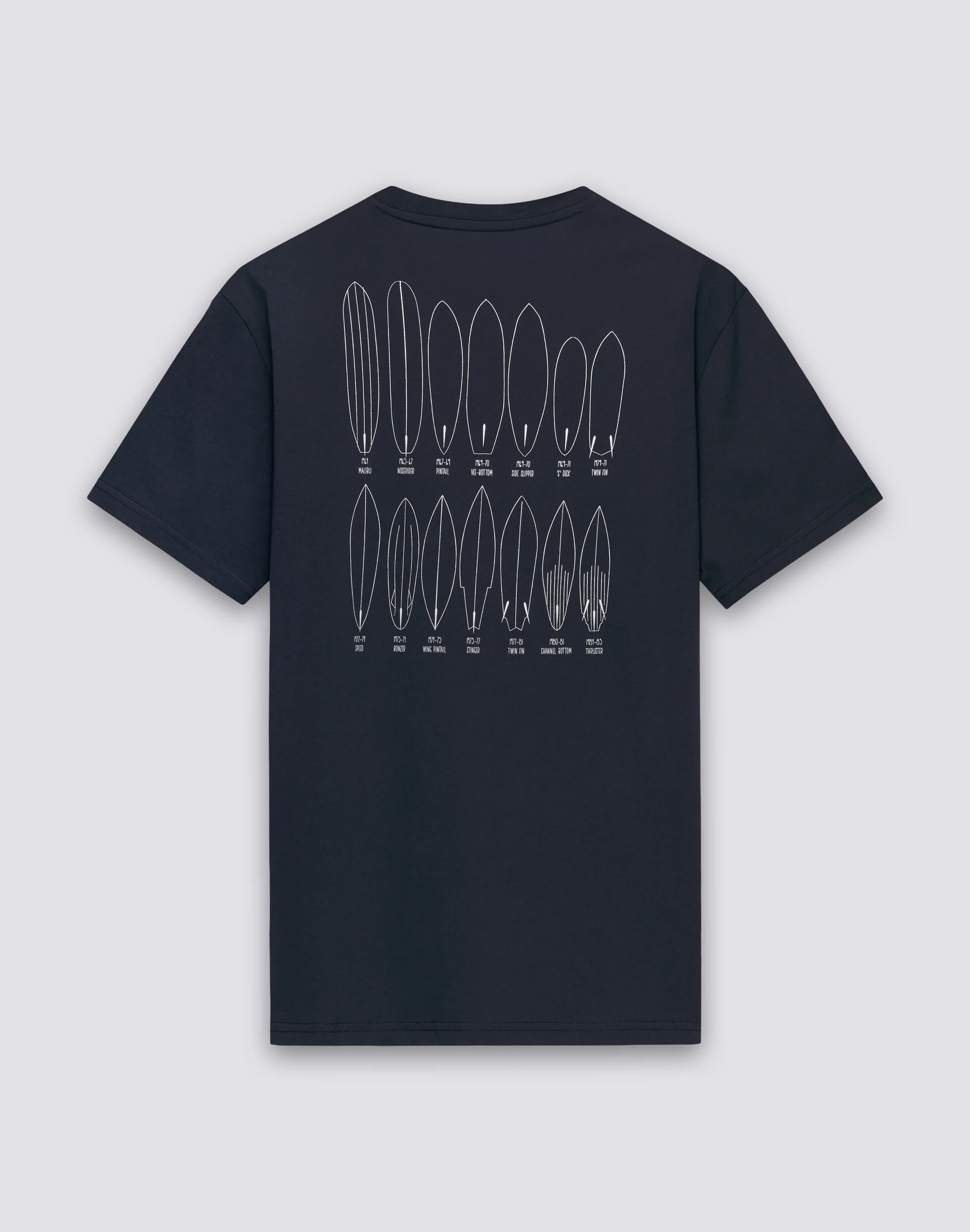 T-SHIRT UOMO A GIROCOLLO CON STAMPA OLD SCHOOL SURF - Image 2