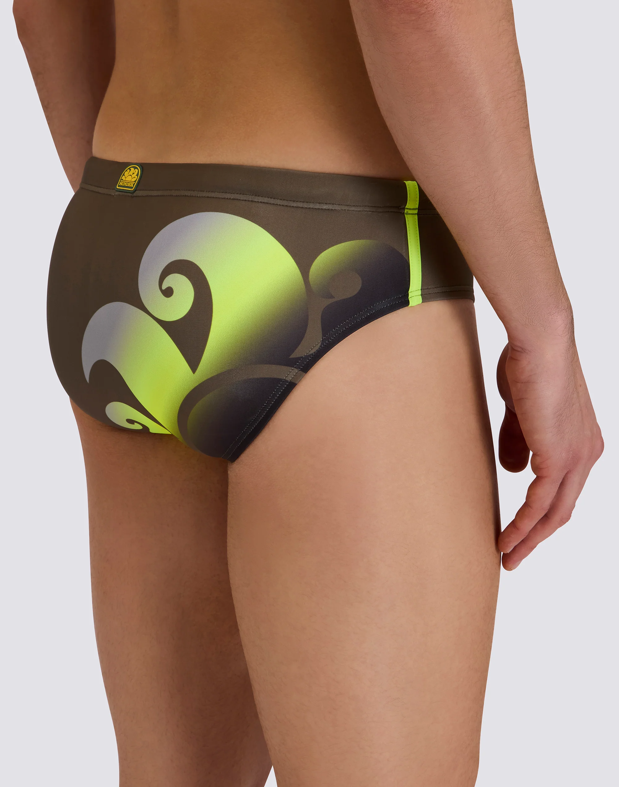 SLIP MARE UOMO LEONARDO CON STAMPA LOGO SFUMATO - Image 3