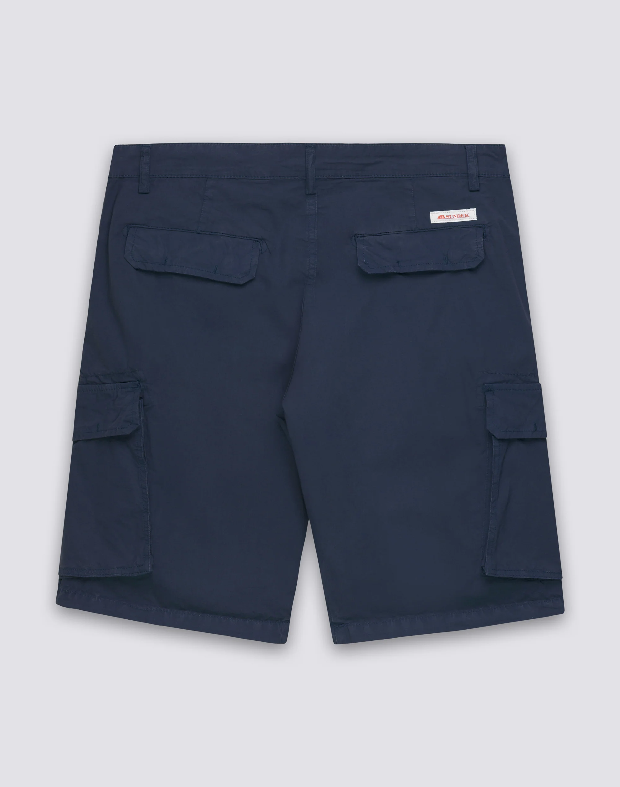 WALKSHORT CARGO UOMO TINTO CAPO IN POPELINE STRETCH - Image 2