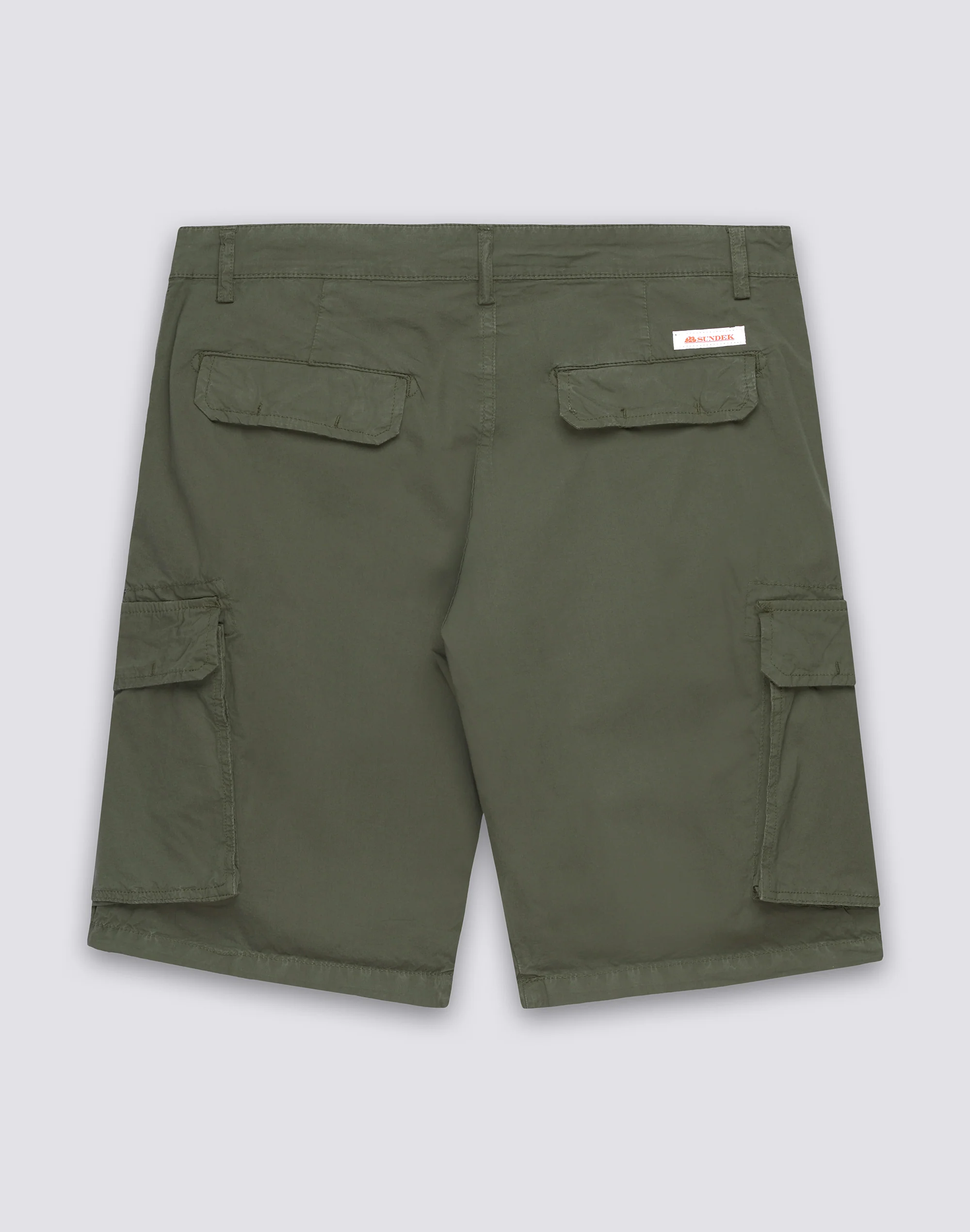 WALKSHORT CARGO UOMO TINTO CAPO IN POPELINE STRETCH - Image 2