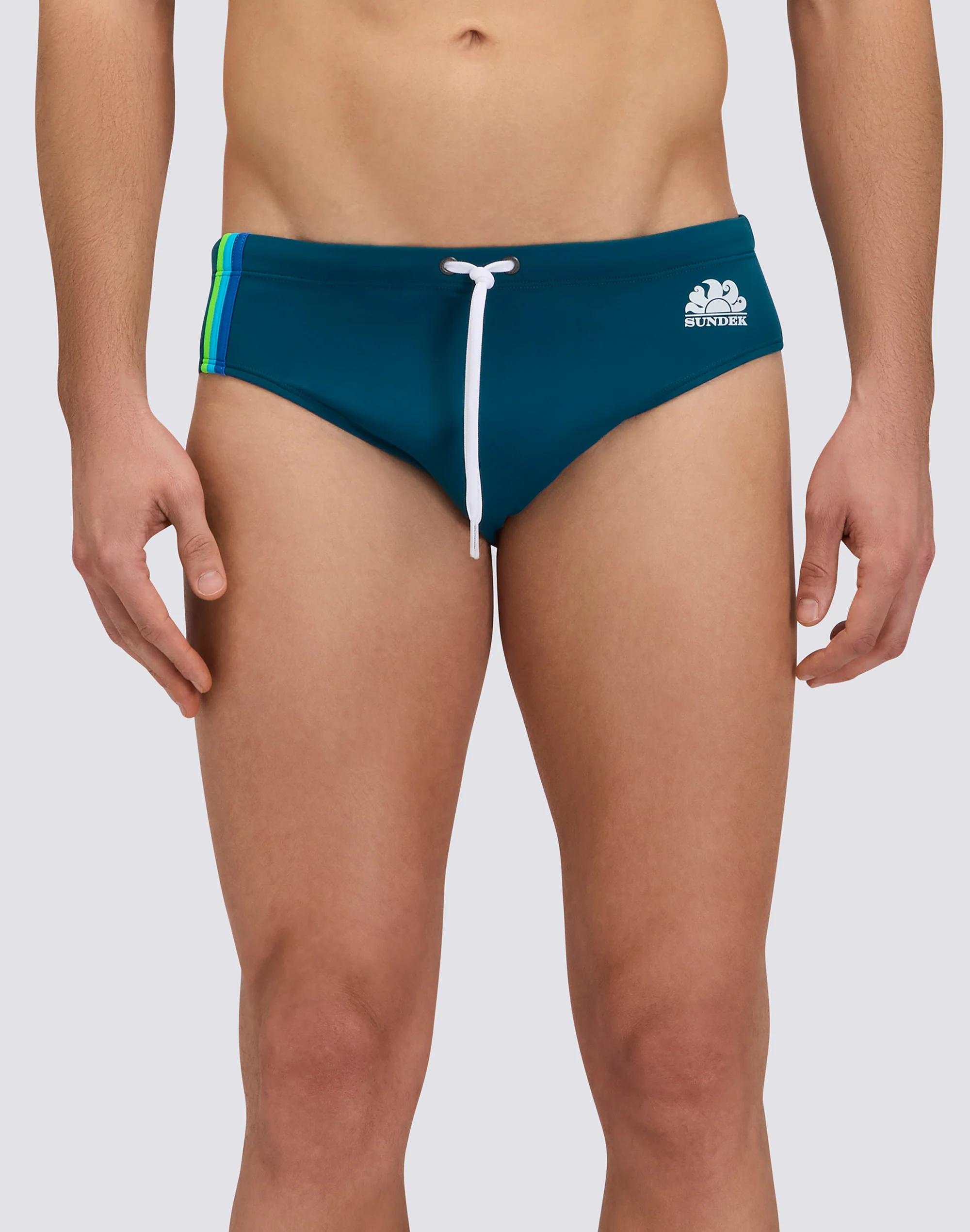 SLIP MARE UOMO CON DETTAGLIO TRICOLORE