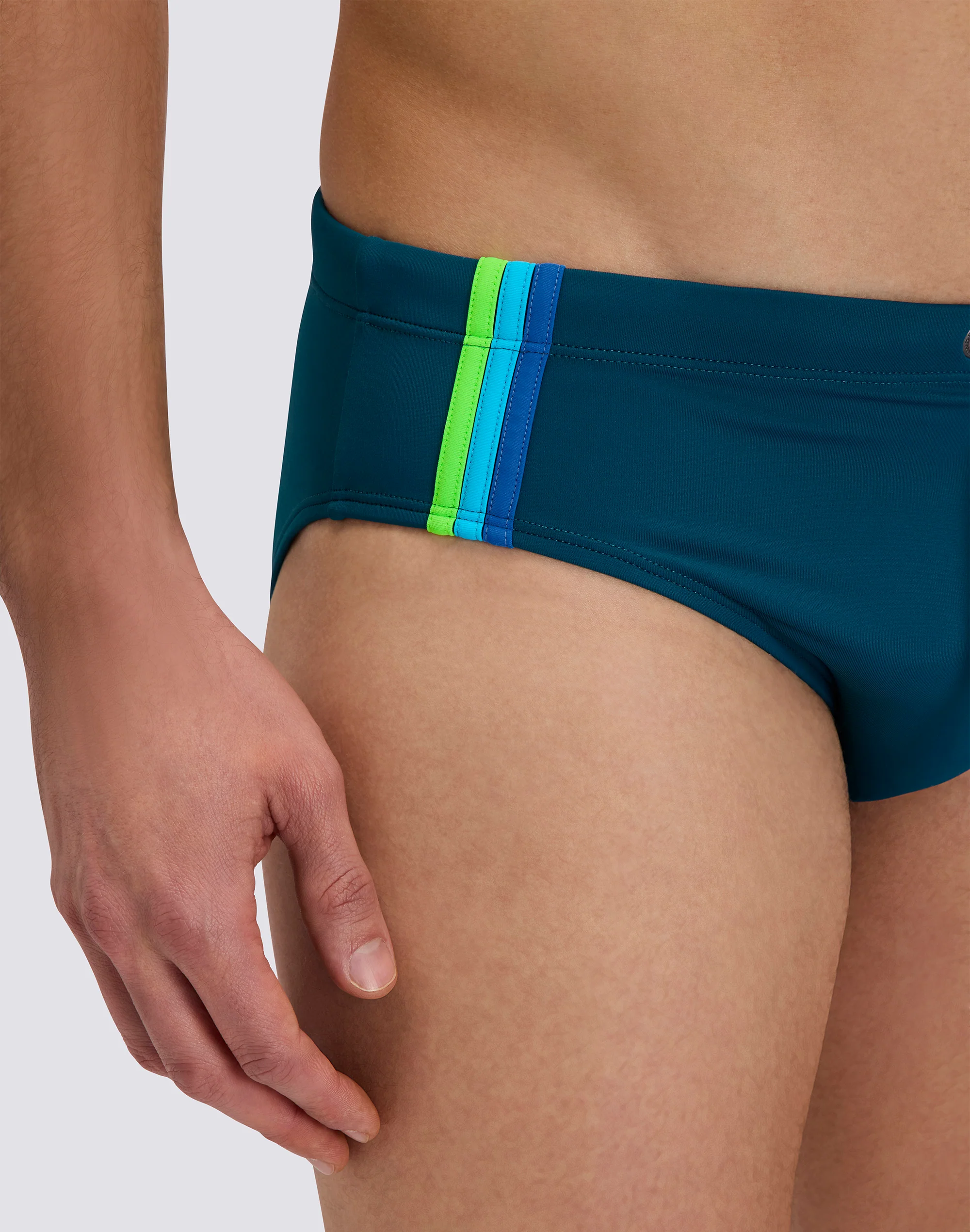 SLIP MARE UOMO CON DETTAGLIO TRICOLORE - Image 4