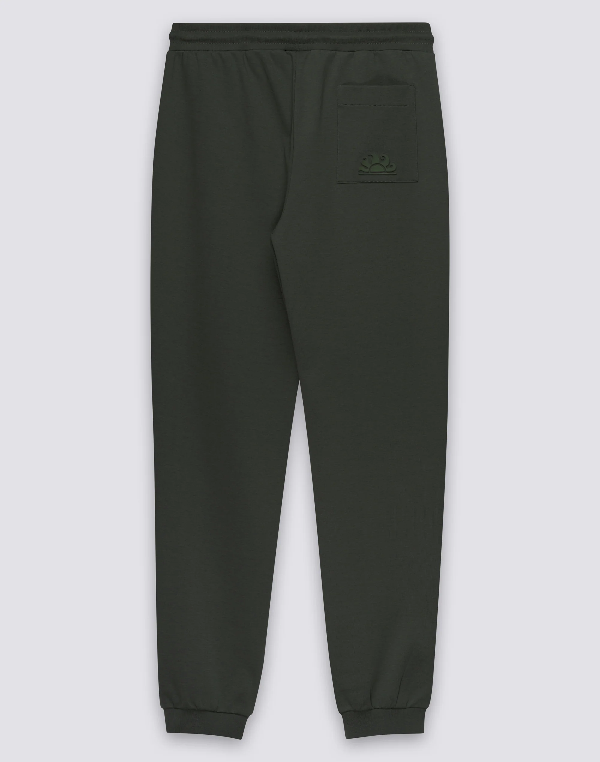 PANTALONI LUNGHI UOMO A VITA ELASTICATA IN COTONE INTERLOCK RICICLATO - Image 2