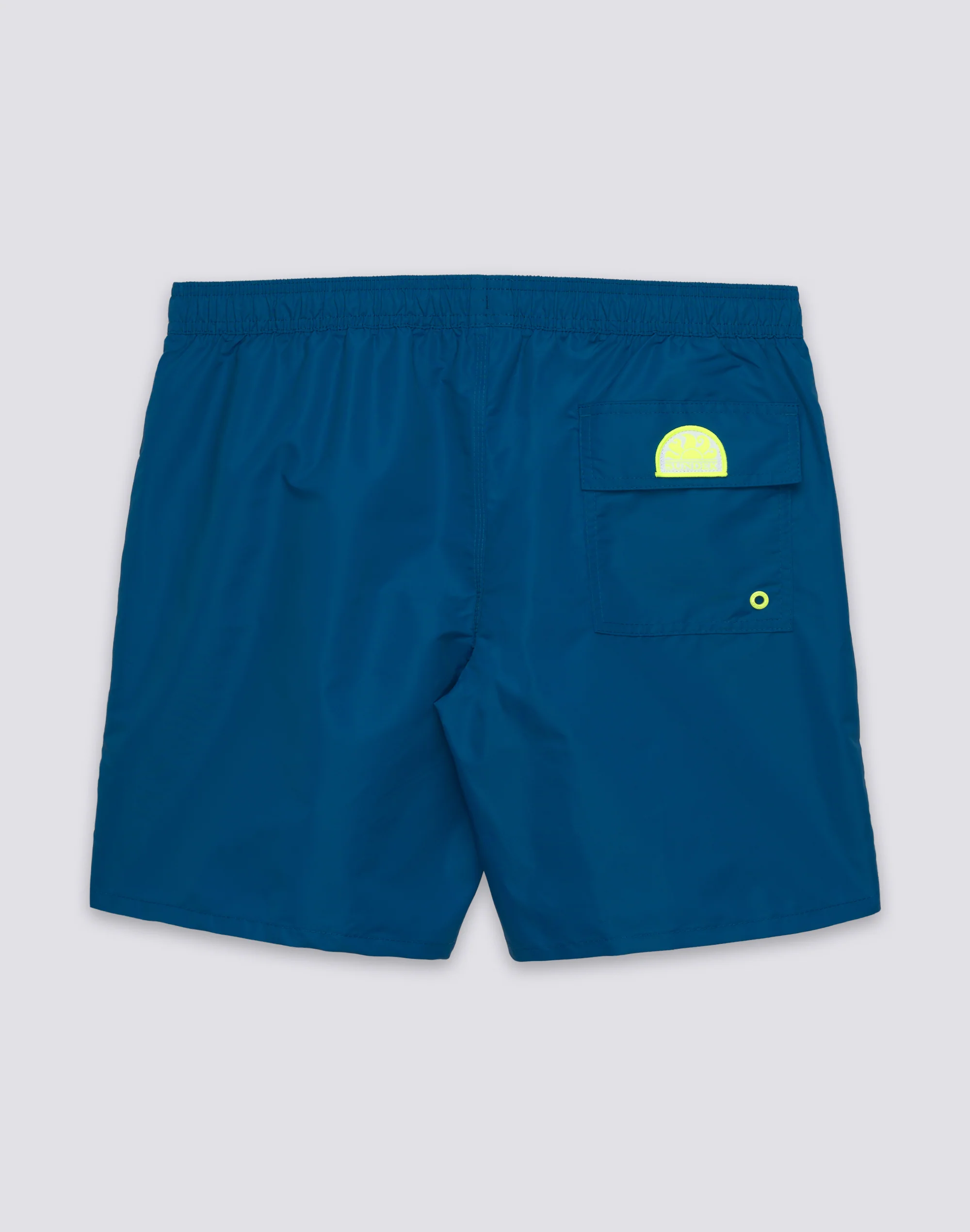 COSTUME DA BAGNO UOMO LUNGHEZZA MEDIA VITA ELASTICATA CON PIPING - Image 2