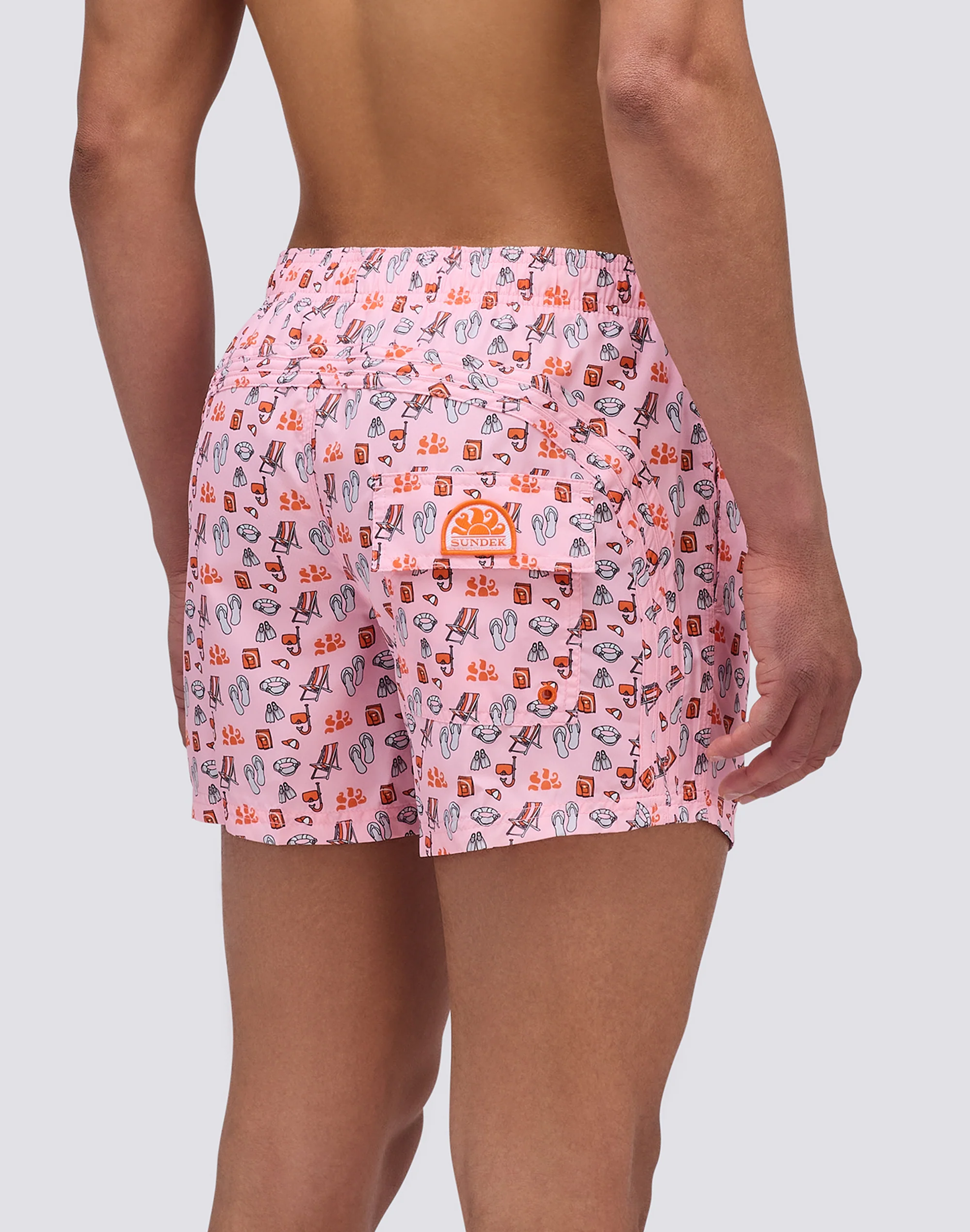 COSTUME DA BAGNO CORTO VITA ELASTICATA REPREVE® CON MINI STAMPA SET DA SPIAGGIA