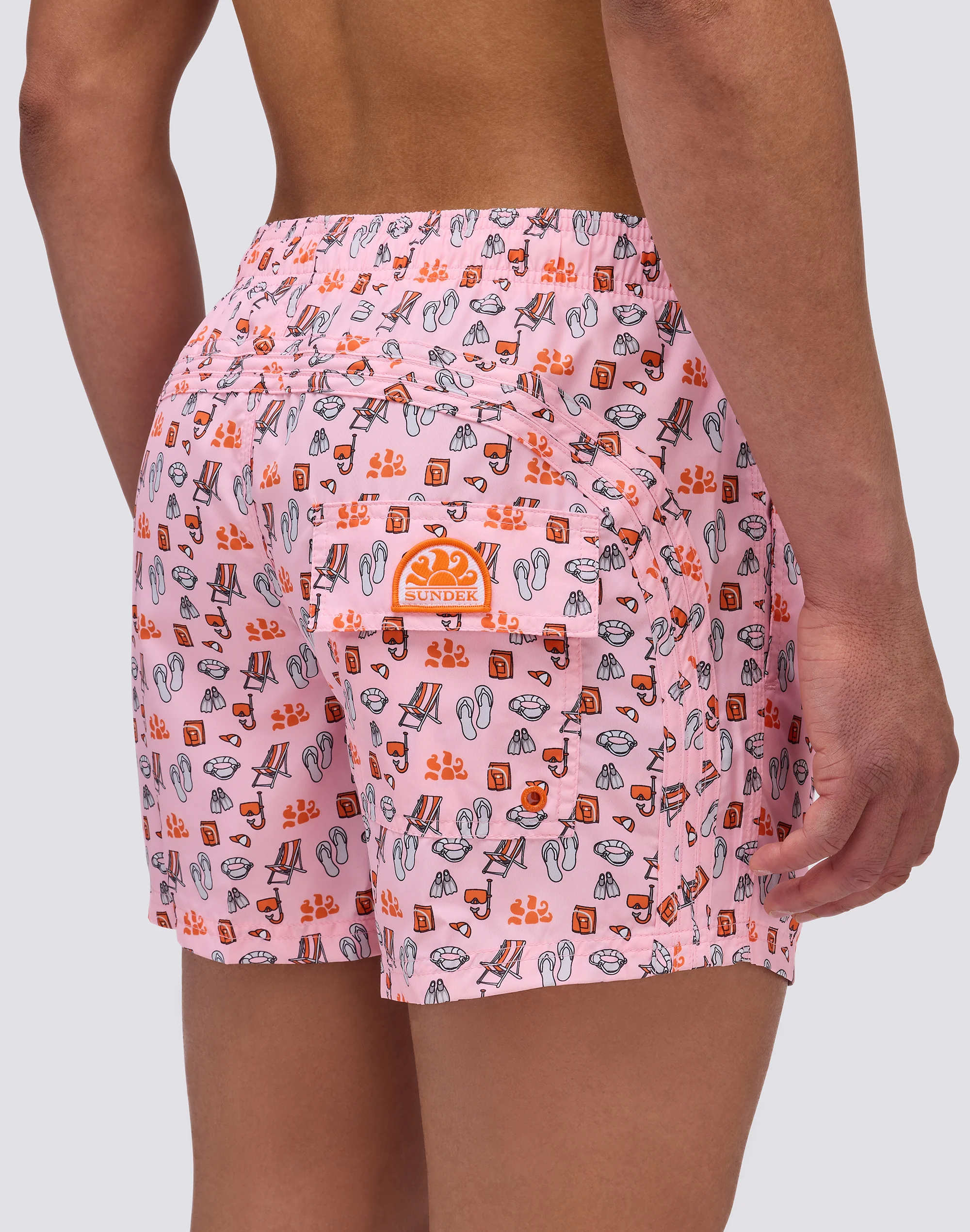 COSTUME DA BAGNO CORTO VITA ELASTICATA REPREVE® CON MINI STAMPA SET DA SPIAGGIA - Image 3