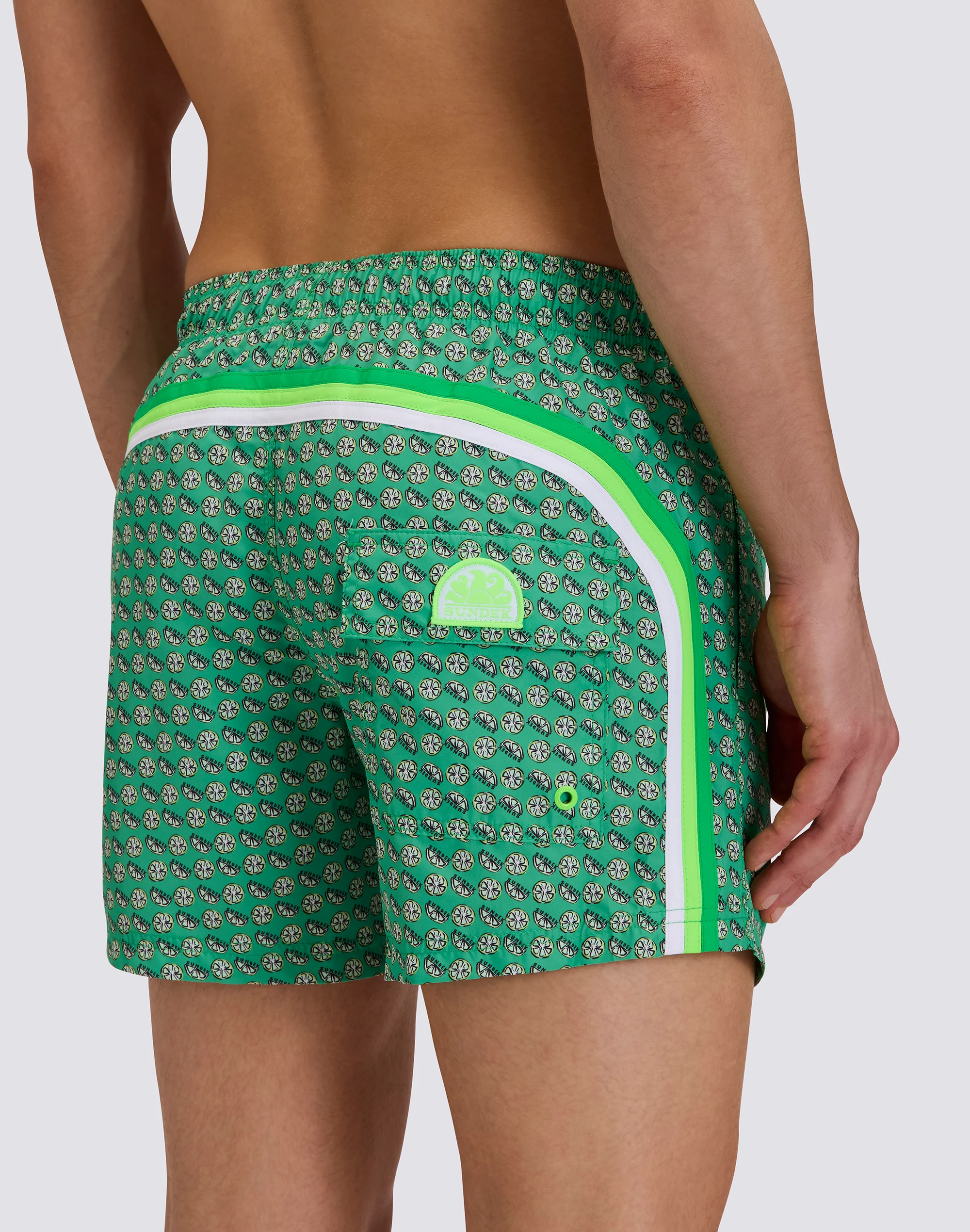 COSTUME DA BAGNO UOMO CORTO VITA ELASTICATA POLIESTERE RICICLATO REPREVE® CON STAMPA FRUIT FIESTA - Image 3