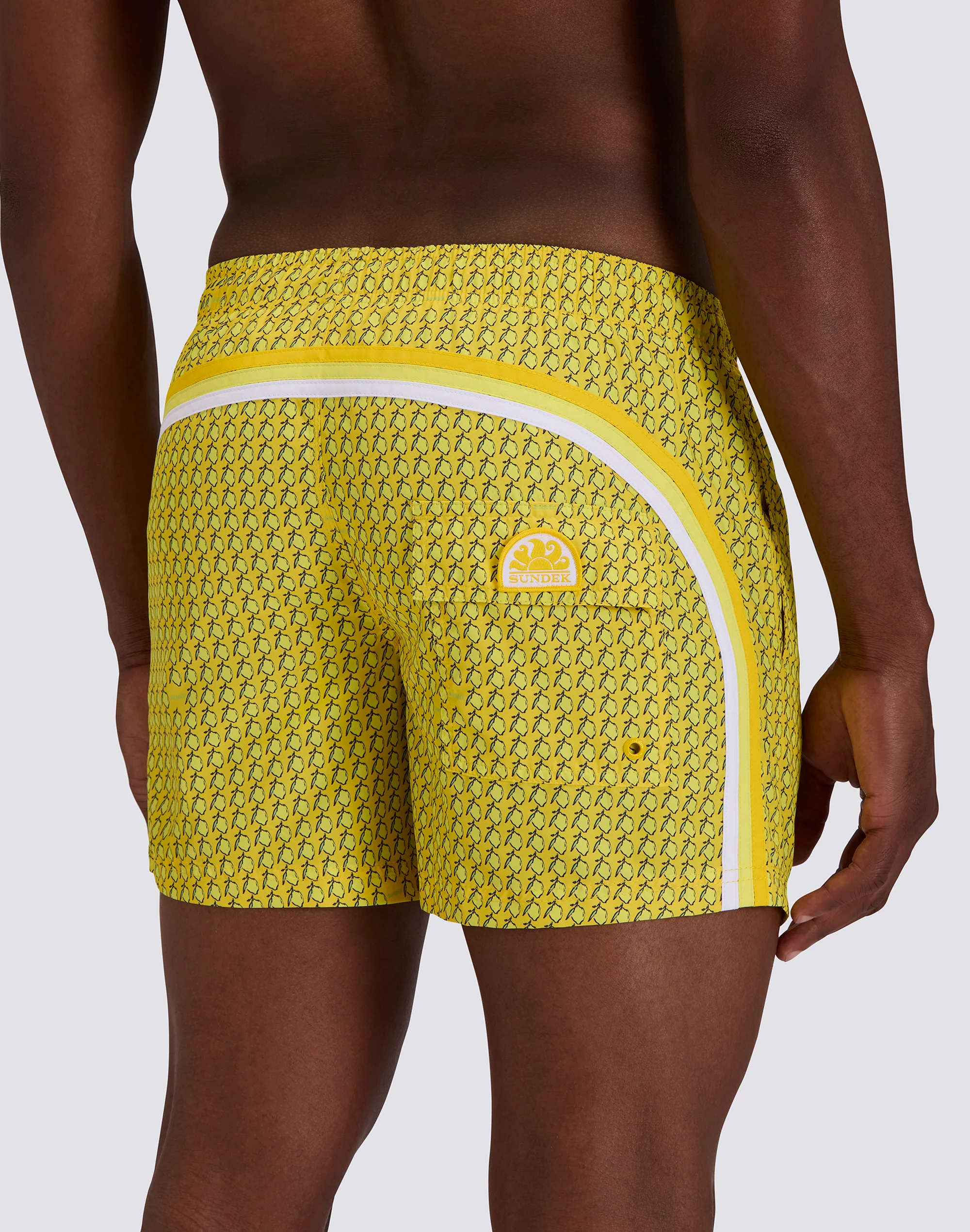 COSTUME DA BAGNO UOMO CORTO VITA ELASTICATA POLIESTERE RICICLATO REPREVE® CON STAMPA FRUIT FIESTA - Image 3