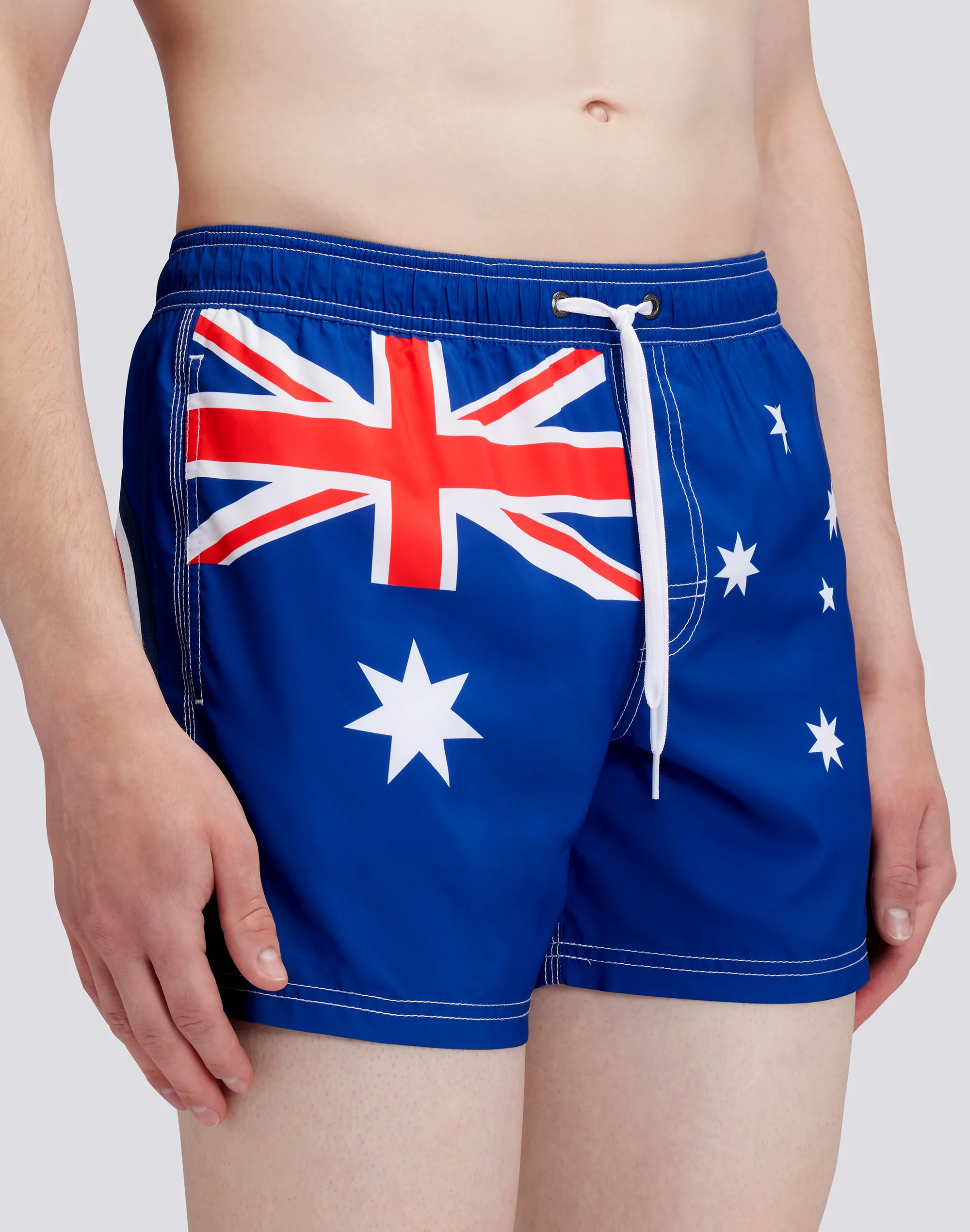 COSTUME DA BAGNO CORTO VITA ELASTICATA POLIESTERE RICICLATO REPREVE® BANDIERA AUSTRALIA - Image 3