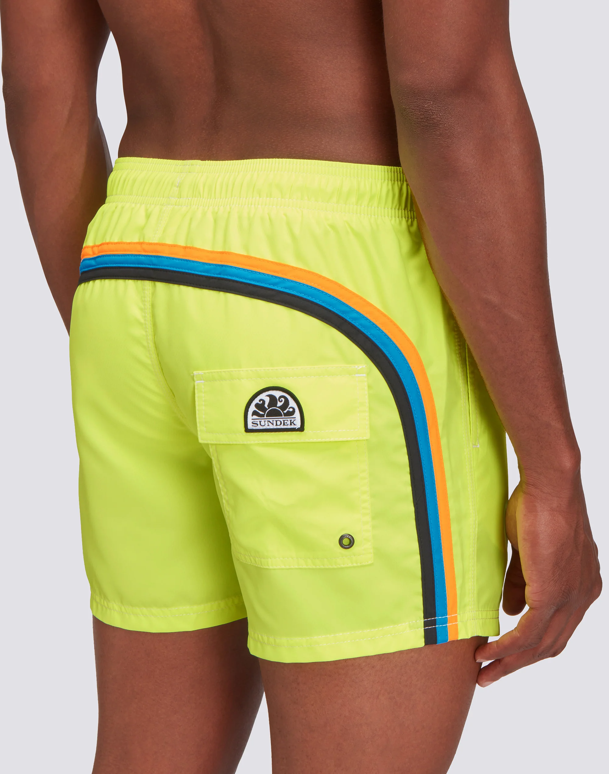 COSTUME DA BAGNO CORTO VITA ELASTICATA POLIESTERE RICICLATO REPREVE® FLUO - Image 3