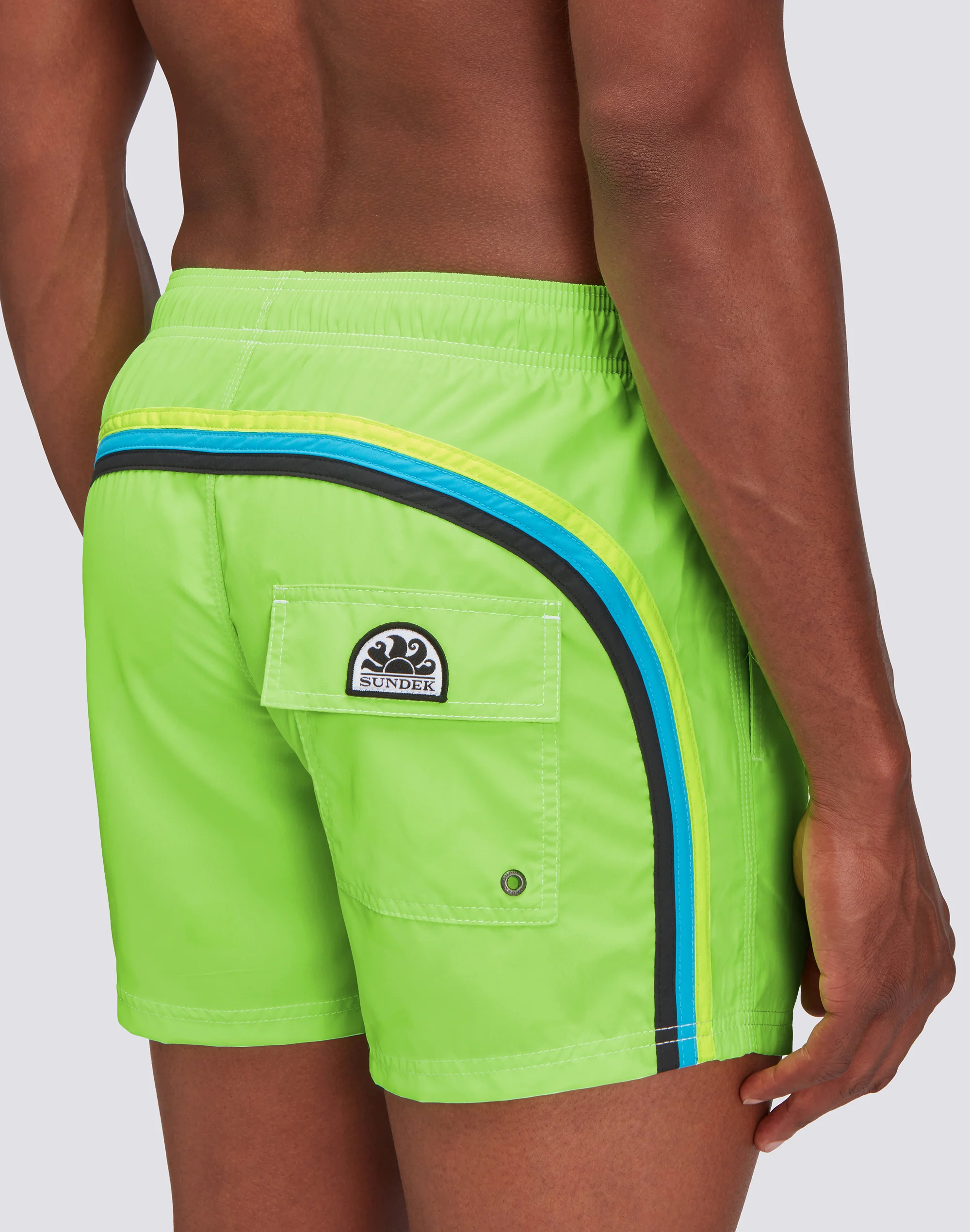 COSTUME DA BAGNO CORTO VITA ELASTICATA POLIESTERE RICICLATO REPREVE® FLUO - Image 3