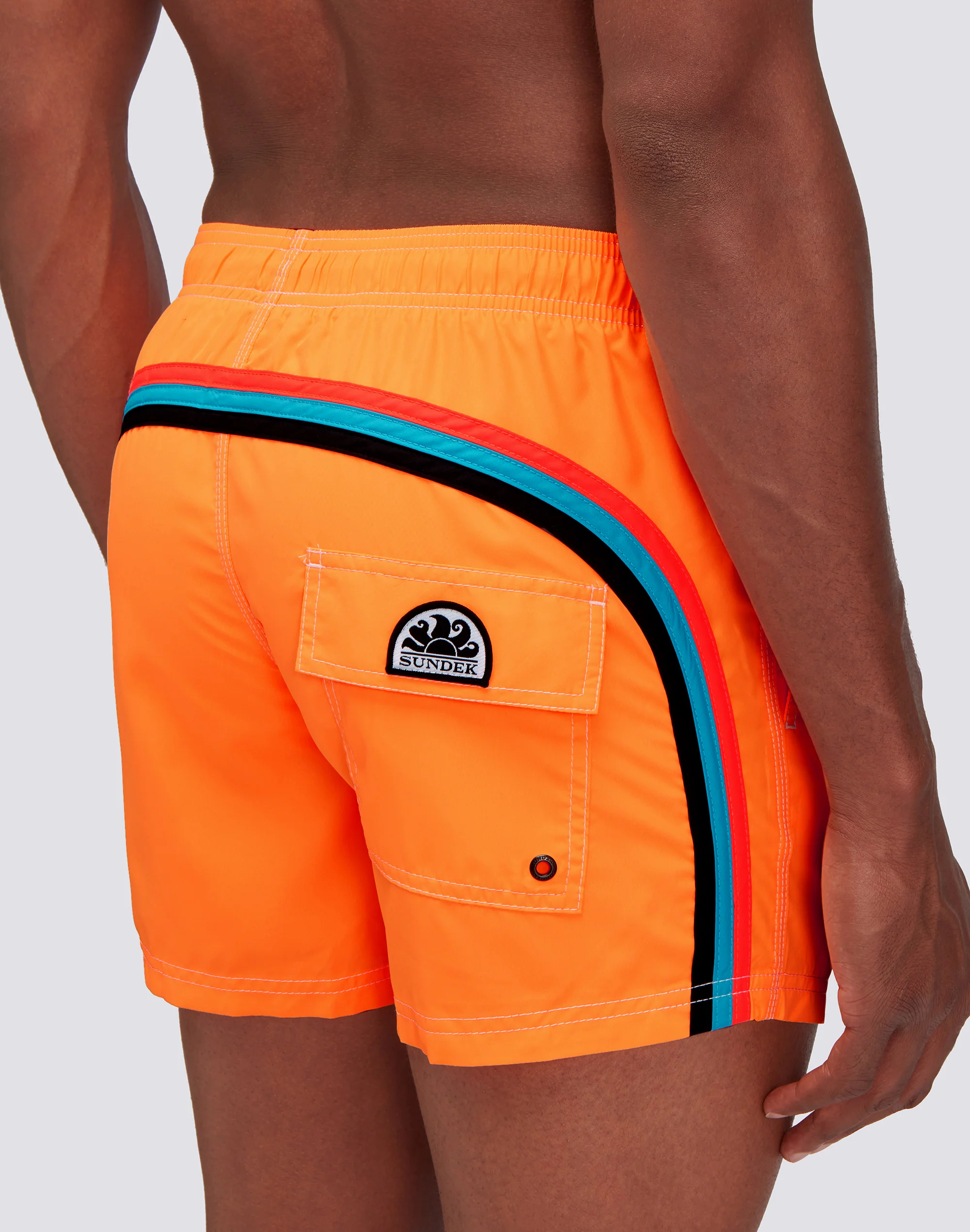 COSTUME DA BAGNO CORTO VITA ELASTICATA POLIESTERE RICICLATO REPREVE® FLUO - Image 3