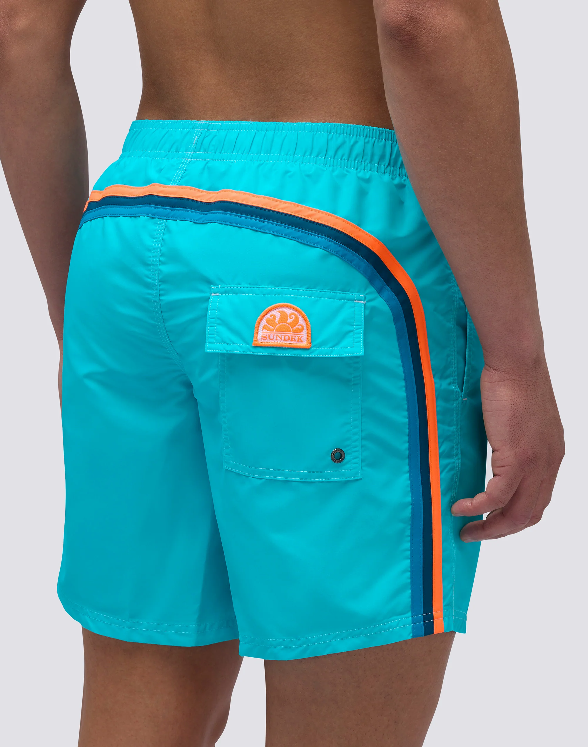 COSTUME DA BAGNO LUNGHEZZA MEDIA VITA ELASTICATA ICONIC TAFFETA - Image 3