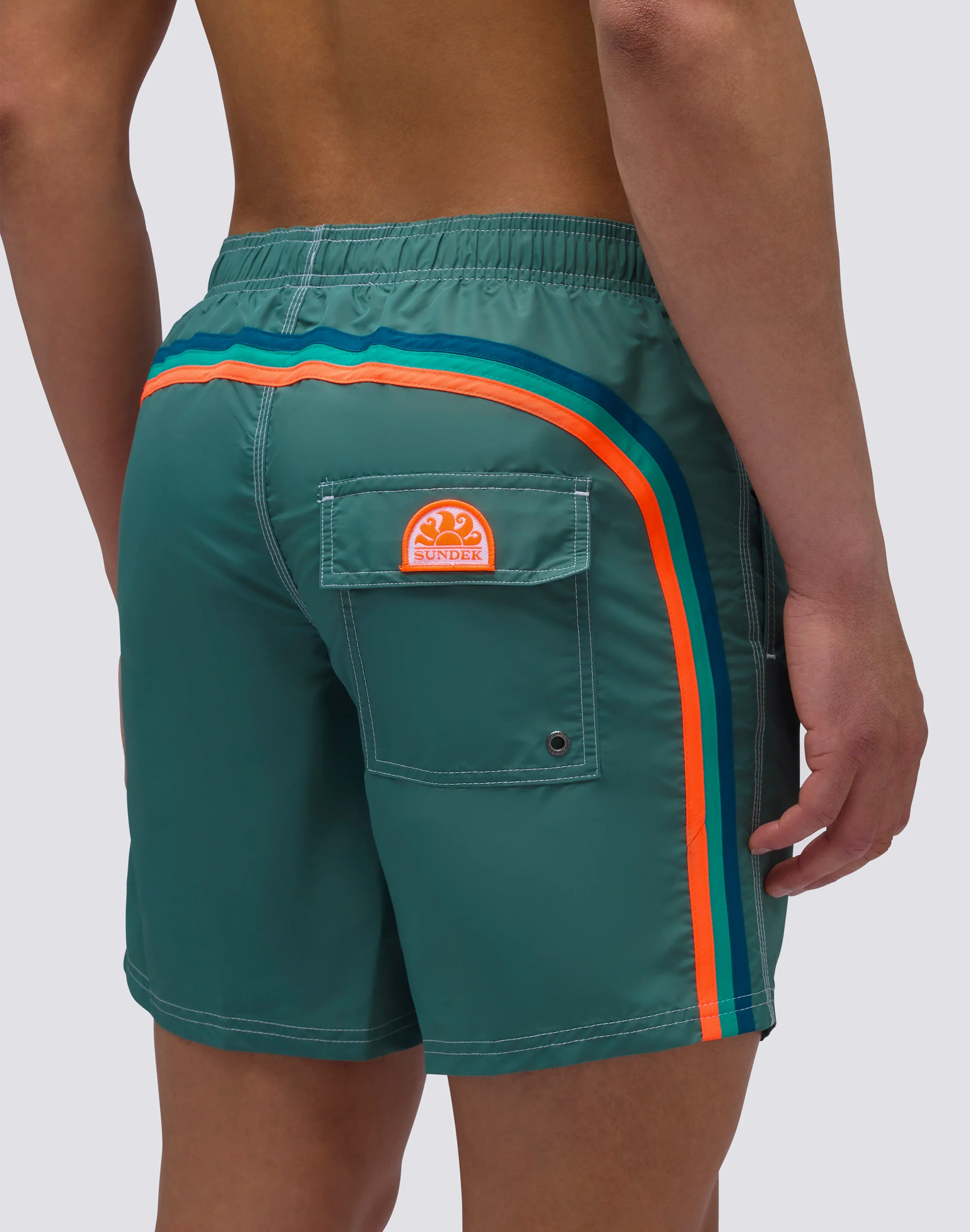 COSTUME DA BAGNO LUNGHEZZA MEDIA VITA ELASTICATA ICONIC TAFFETA - Image 3