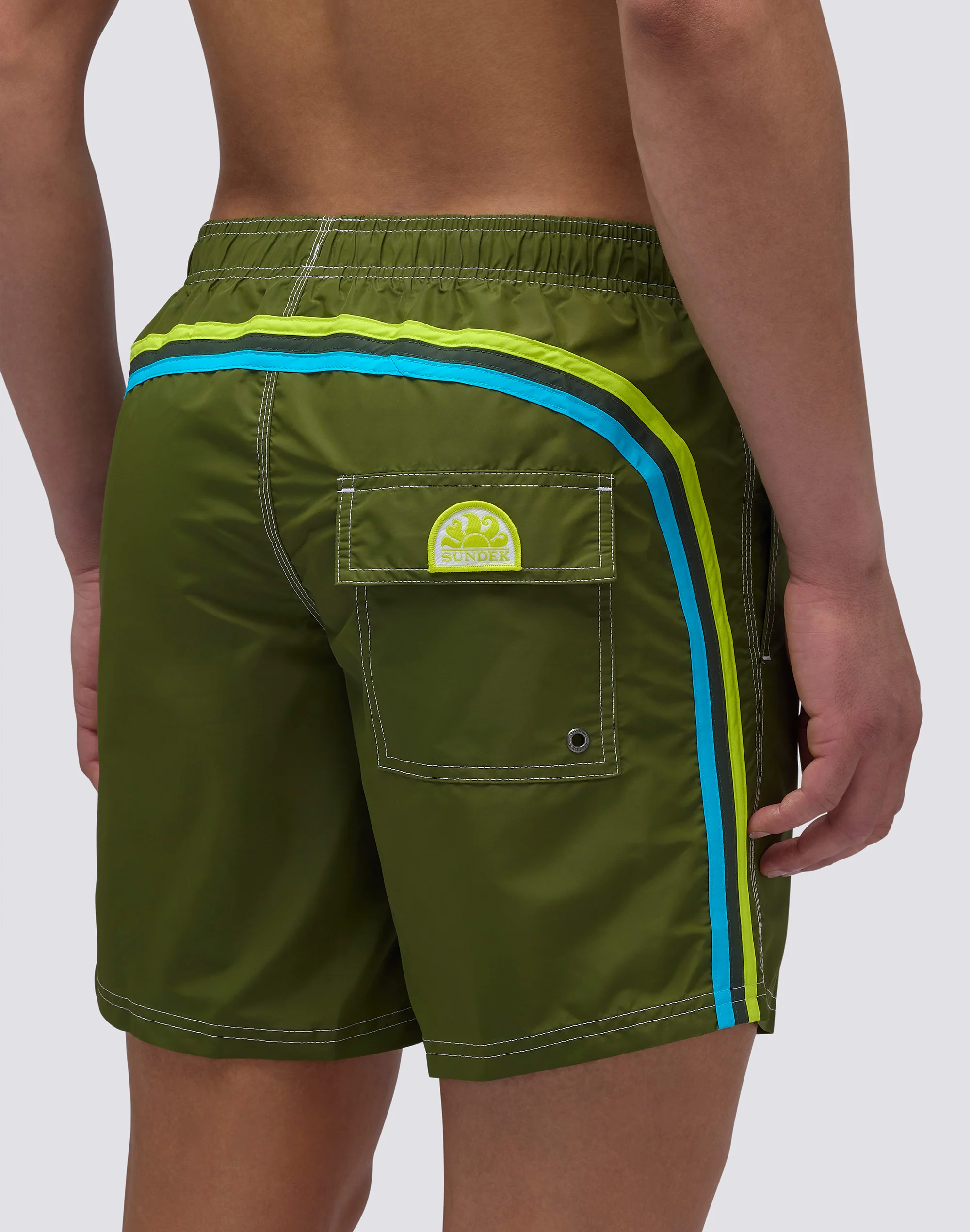 COSTUME DA BAGNO LUNGHEZZA MEDIA VITA ELASTICATA ICONIC TAFFETA - Image 3