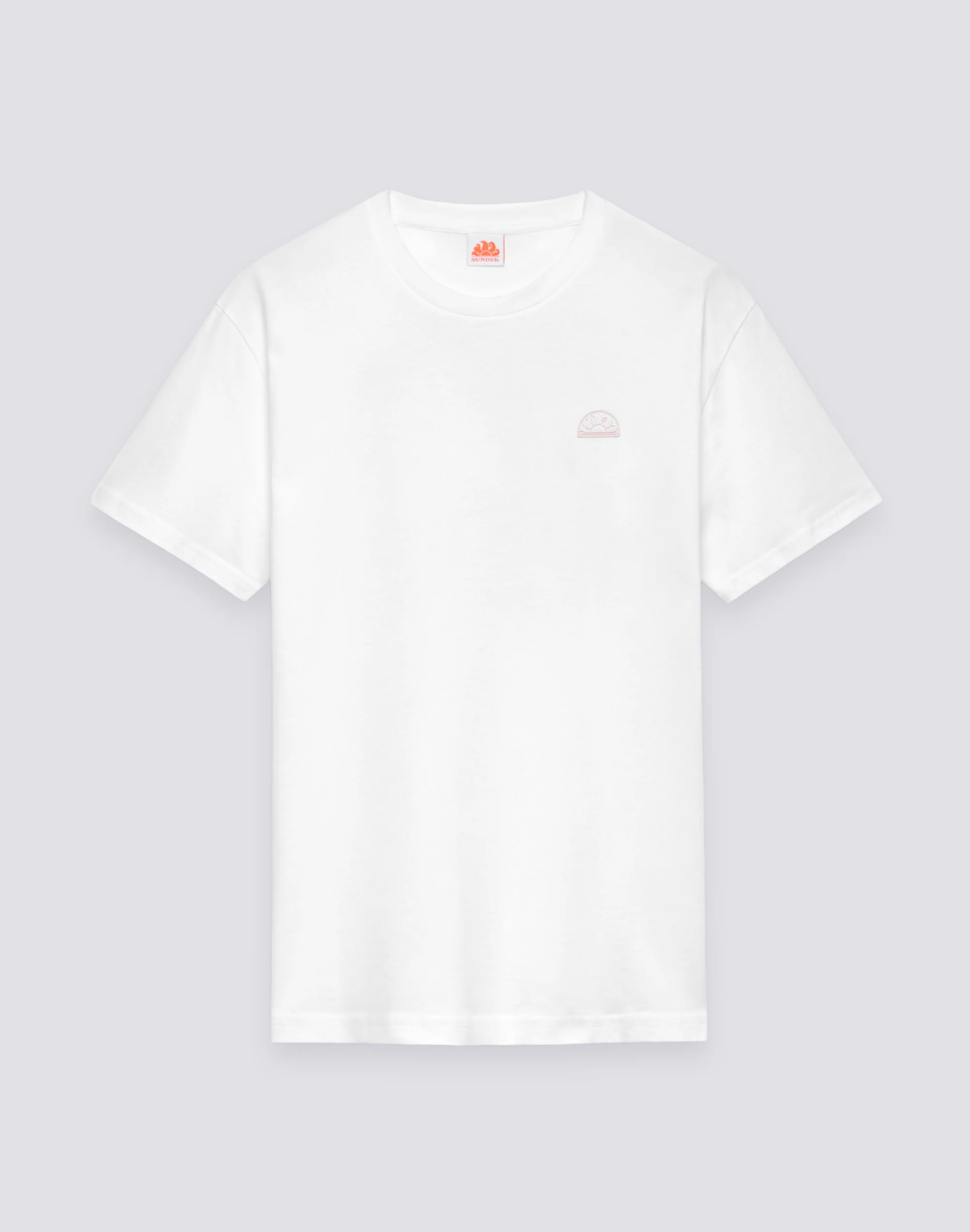 T-SHIRT A TINTA UNITA IN COTONE PIMA