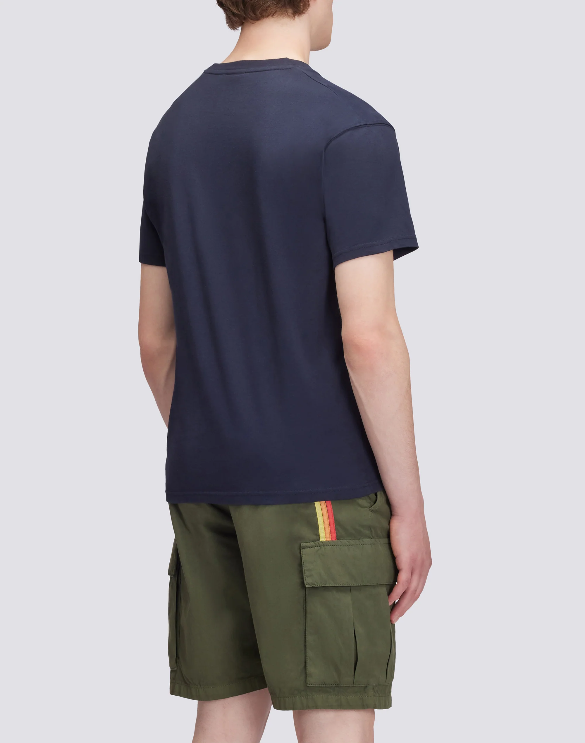 T-SHIRT A TINTA UNITA CON RICAMO - Image 3