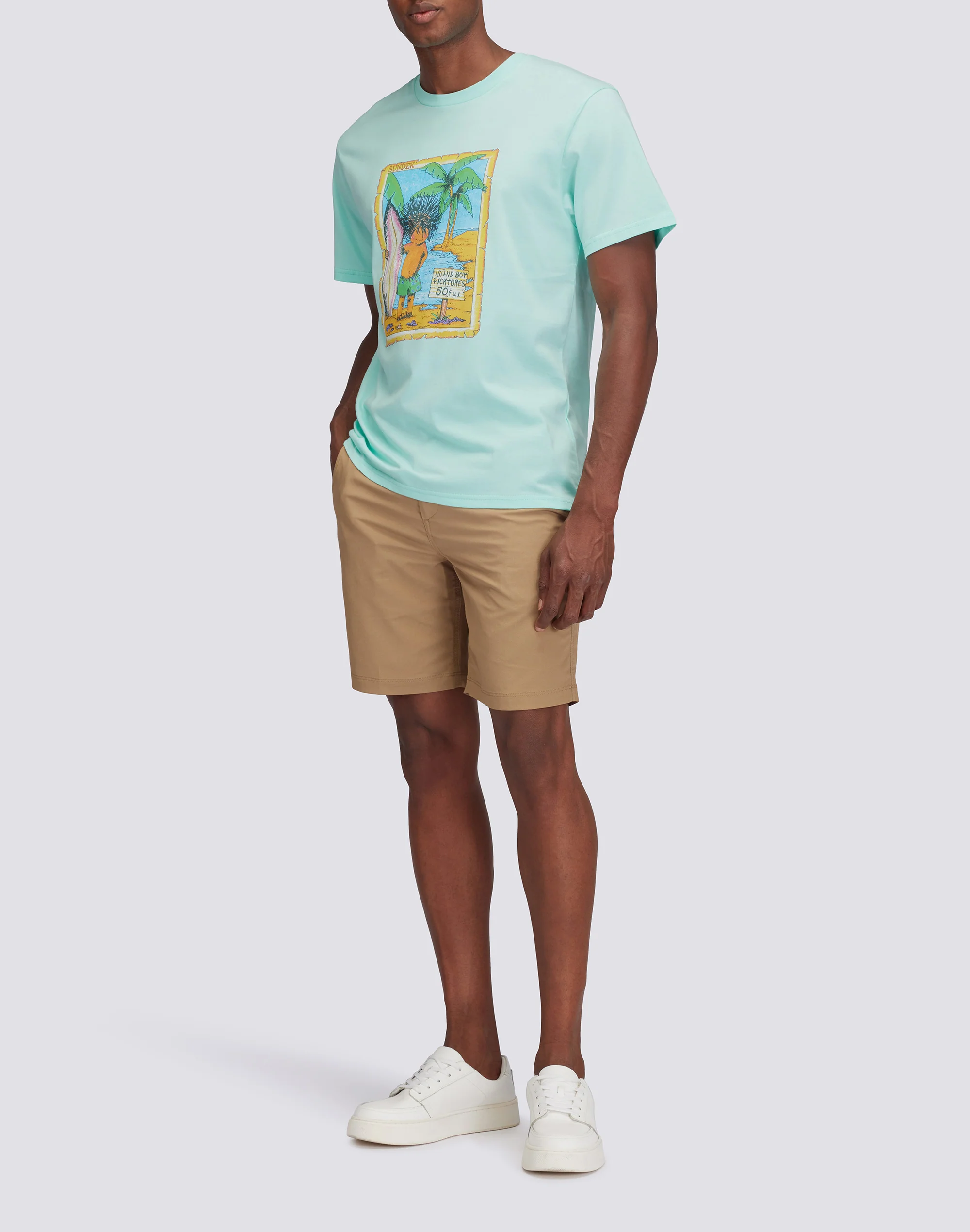 T-SHIRT CON STAMPA D'ARCHIVIO ISLAND BOY - Image 4