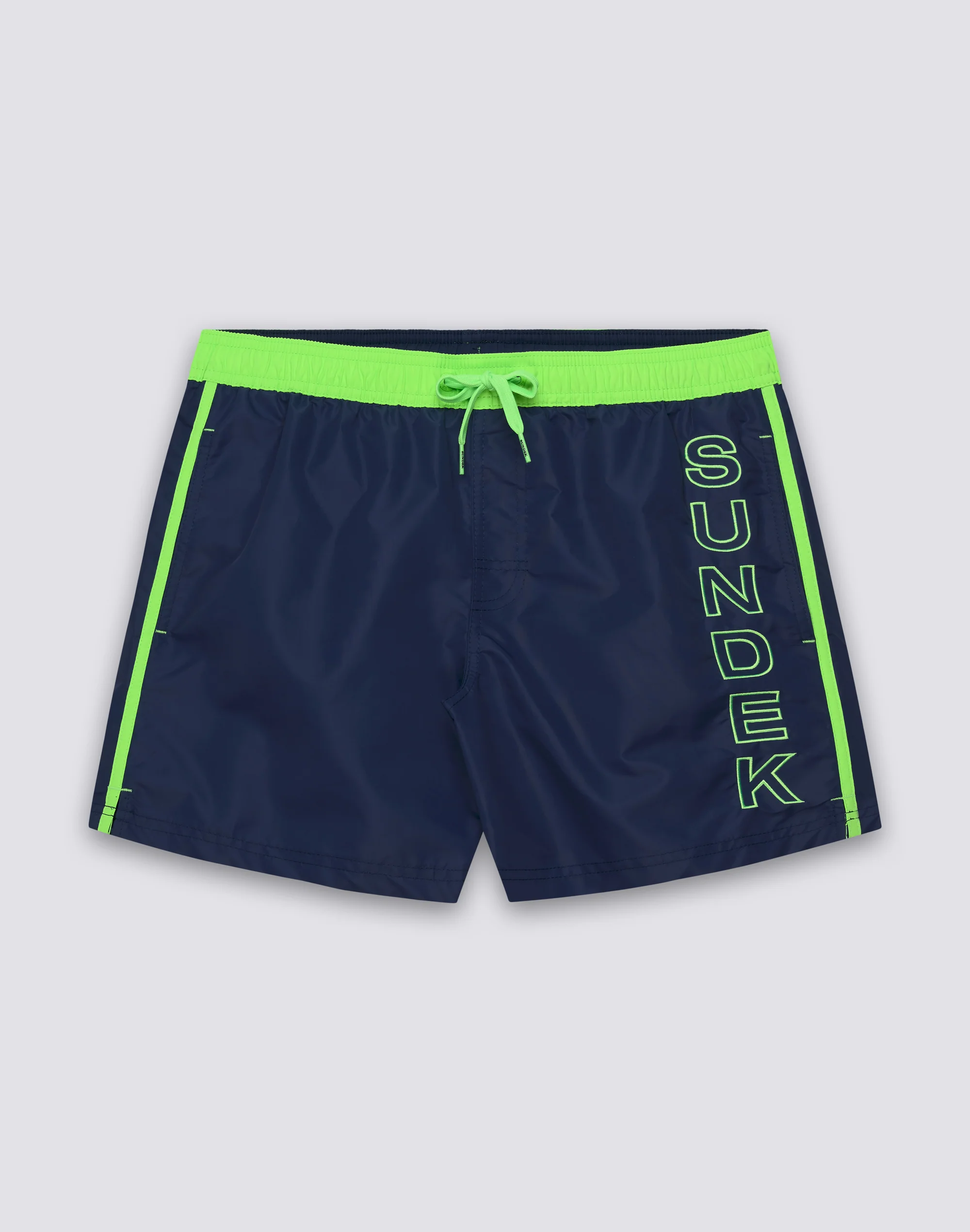 COSTUME DA BAGNO UOMO CORTO VITA ELASTICATA ICONIC TAFFETA CON PIPING A CONTRASTO