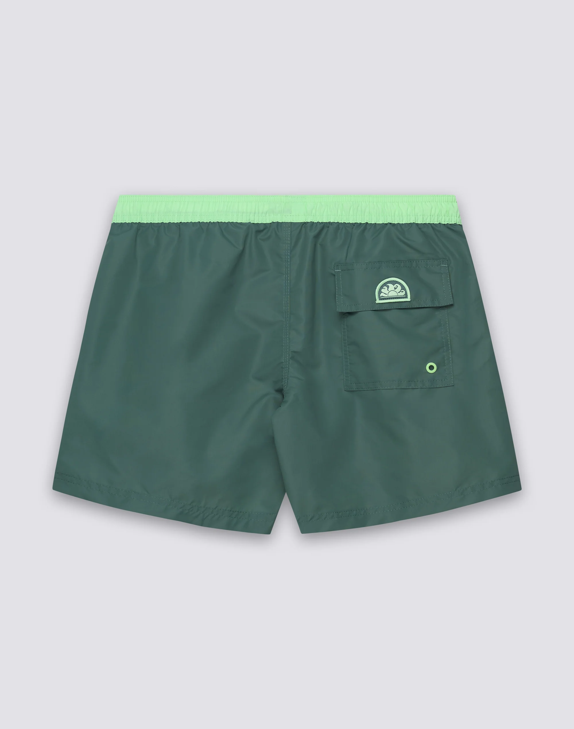 COSTUME DA BAGNO UOMO CORTO VITA ELASTICATA ICONIC TAFFETA CON PIPING A CONTRASTO - Image 2