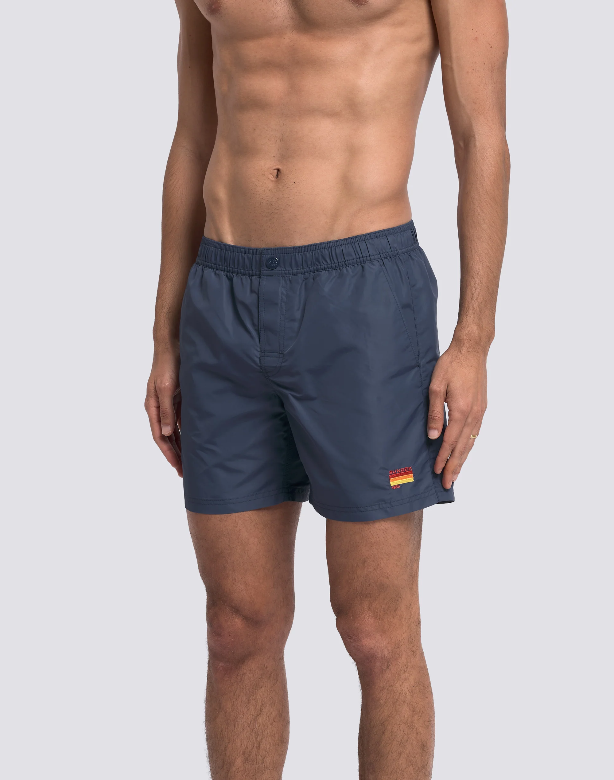 COSTUME DA BAGNO UOMO VITA ELASTICATA IN NYLON TAFFETA EFFETTO LAVATO - Image 4