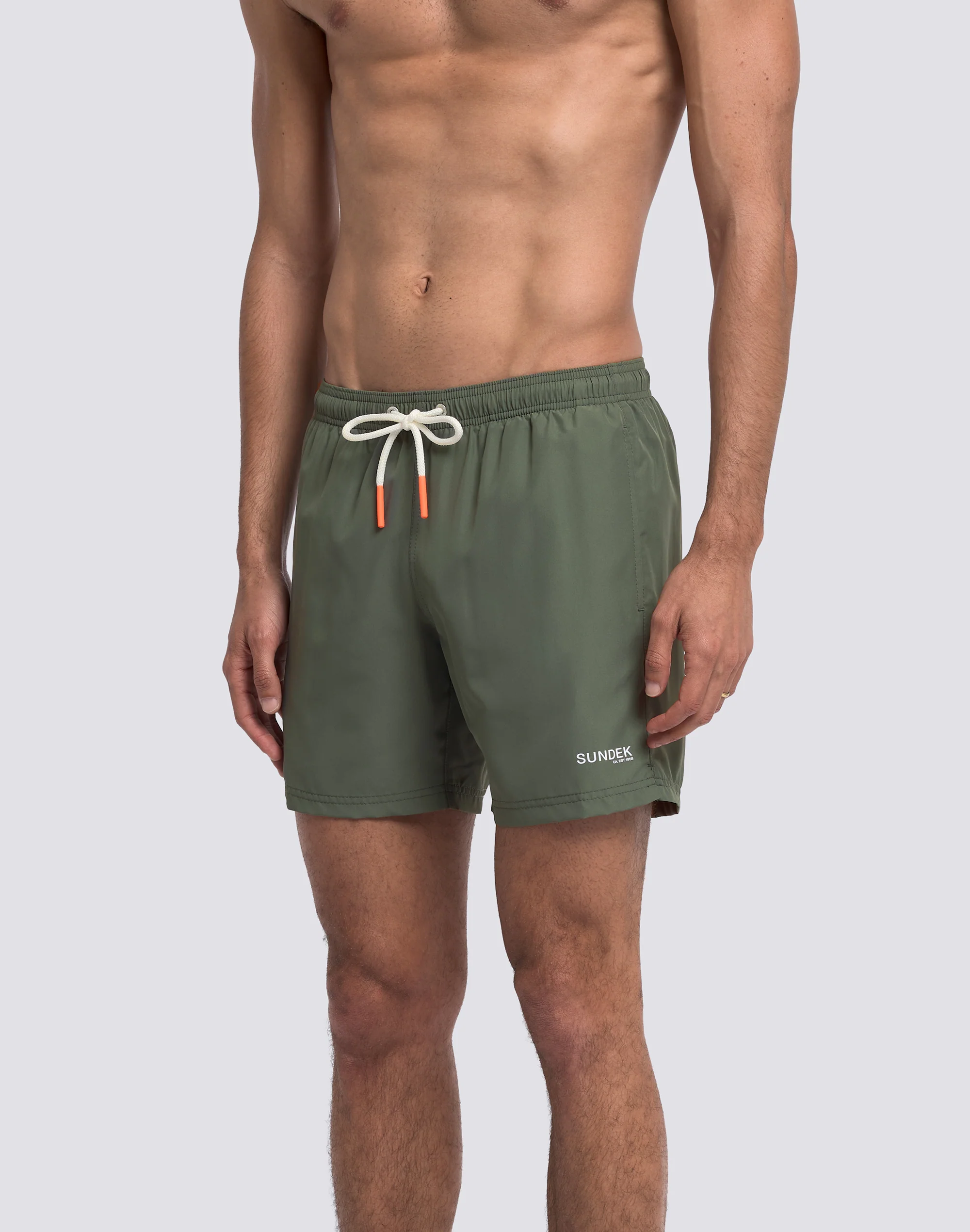 COSTUME DA BAGNO UOMO MEDIO VITA ELASTICATA IN POLESTERE RICICLATO REPREVE® CON DETTAGLIO TRICOLORE - Image 4