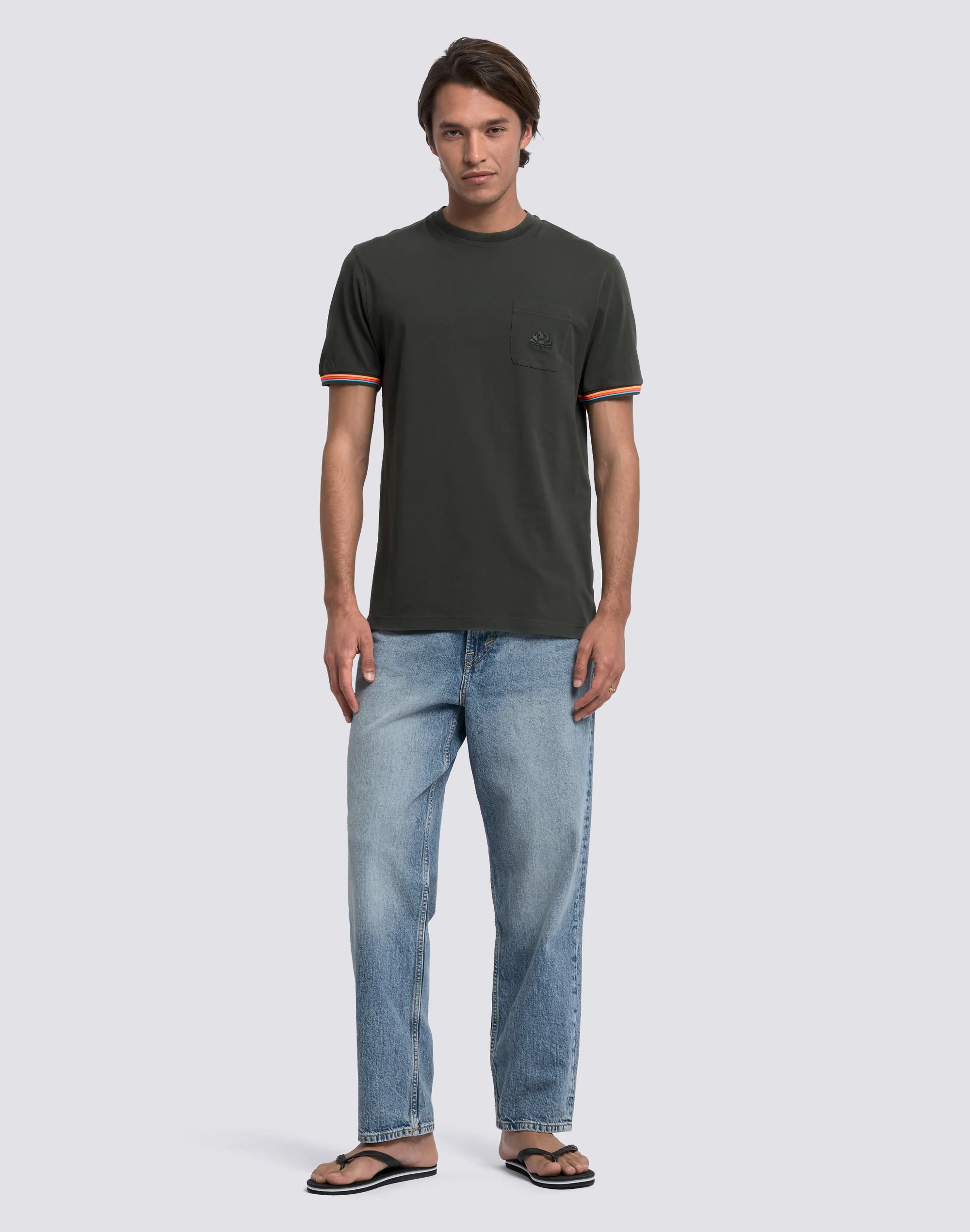 T-SHIRT UOMO FINN A GIROCOLLO CON TASCHINO - Image 3