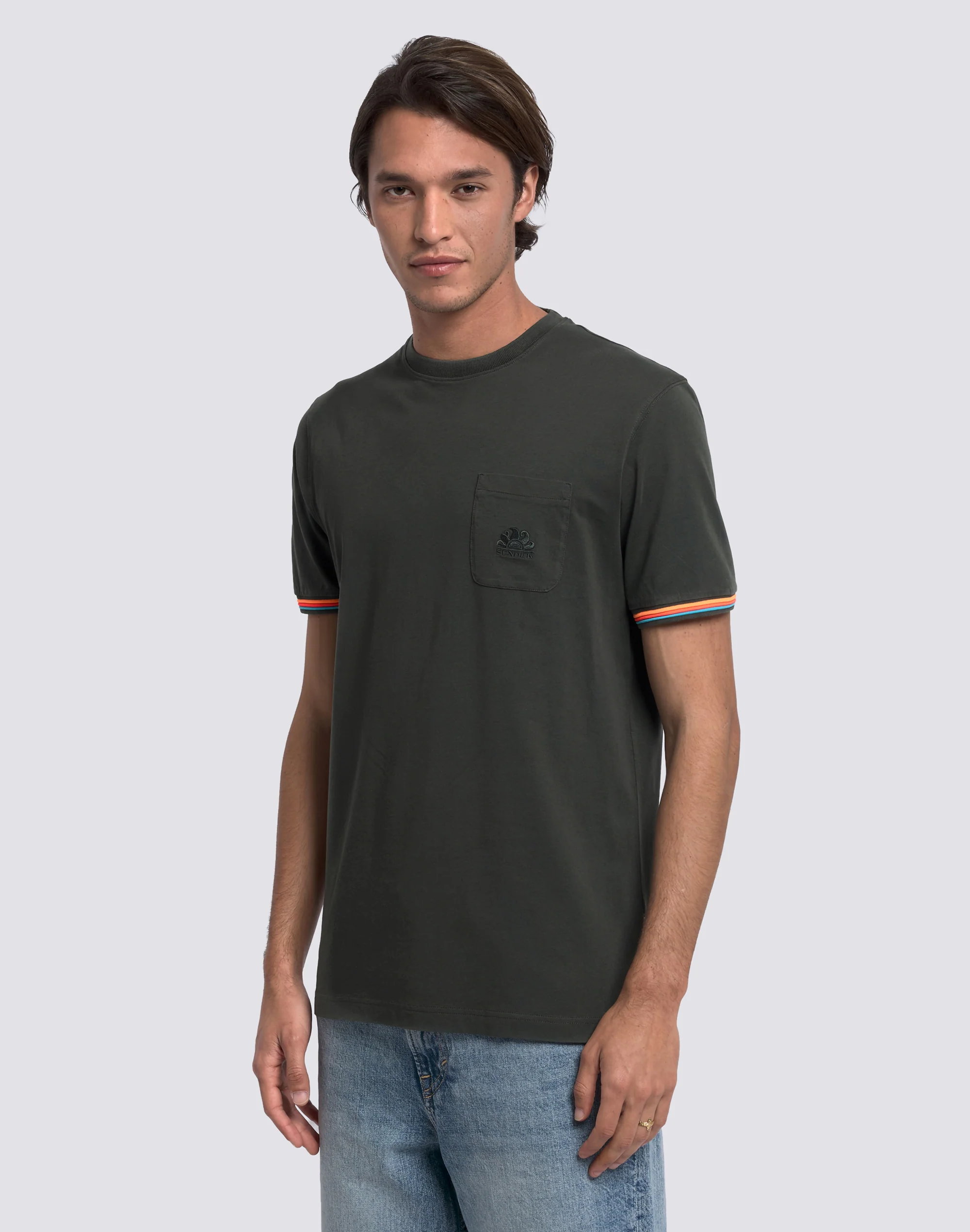 T-SHIRT UOMO FINN A GIROCOLLO CON TASCHINO - Image 4