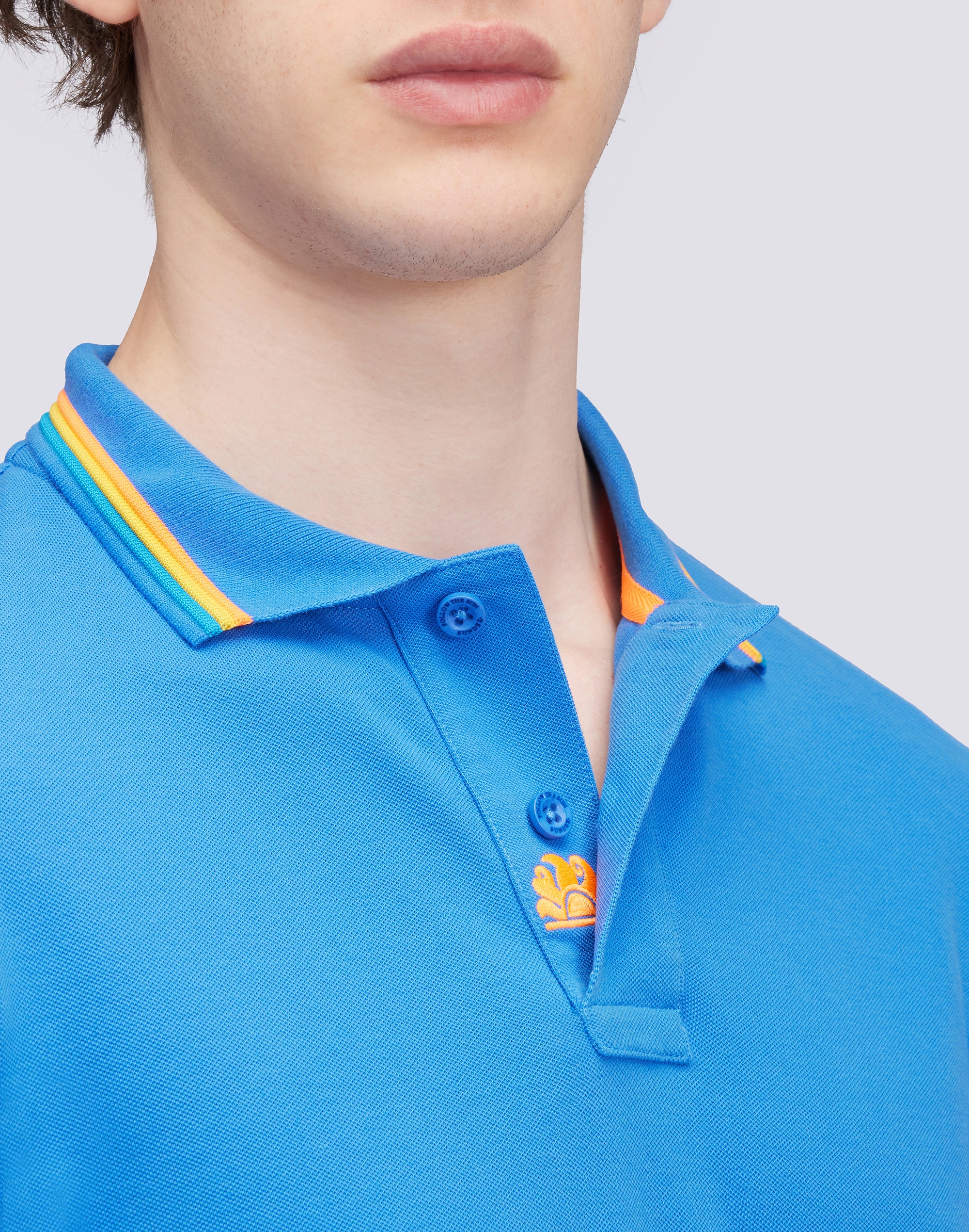 POLO BRICE IN COTONE PIQUET CON DETTAGLI TRICOLOR - Image 4
