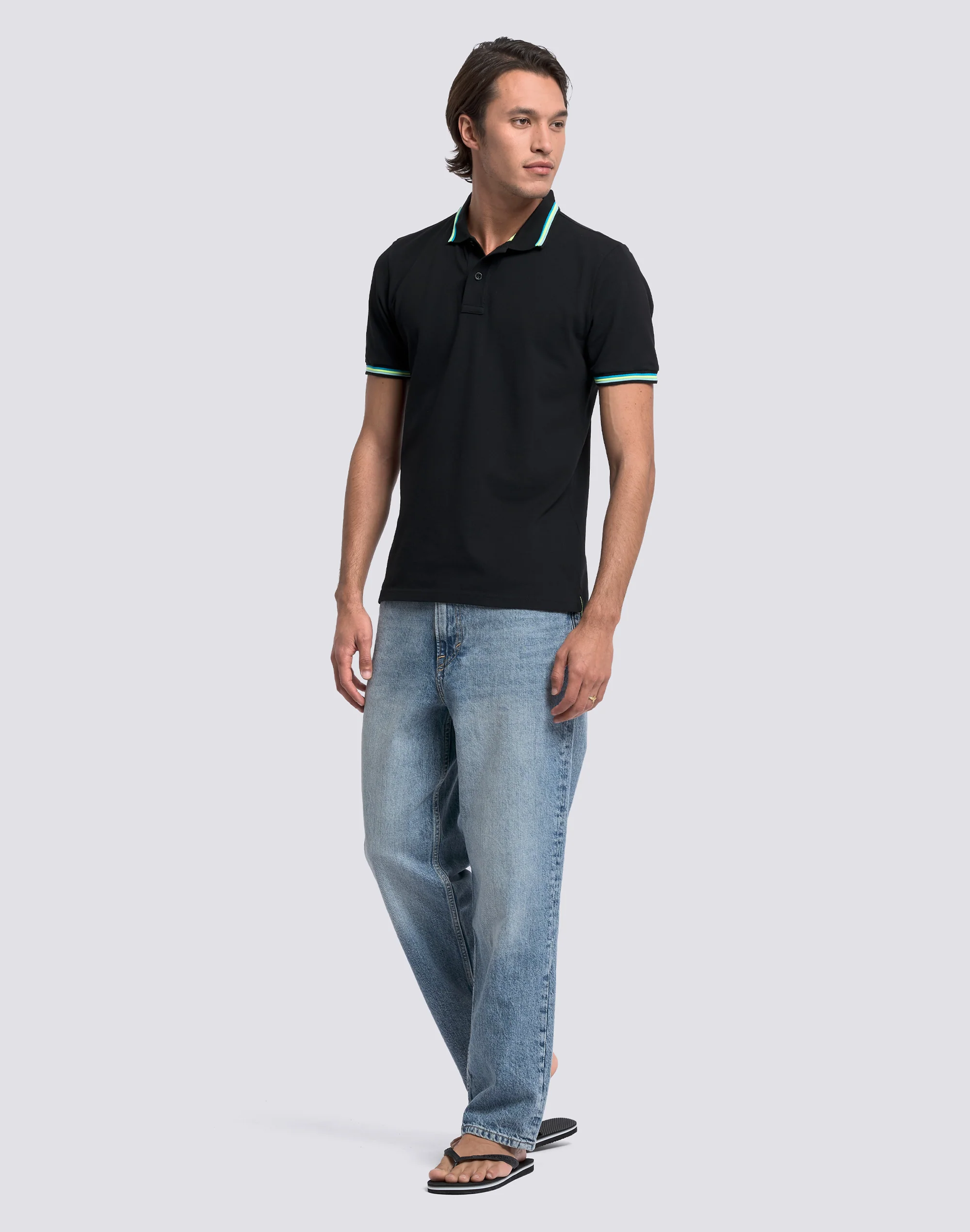POLO BRICE IN COTONE PIQUET CON DETTAGLI TRICOLOR - Image 3