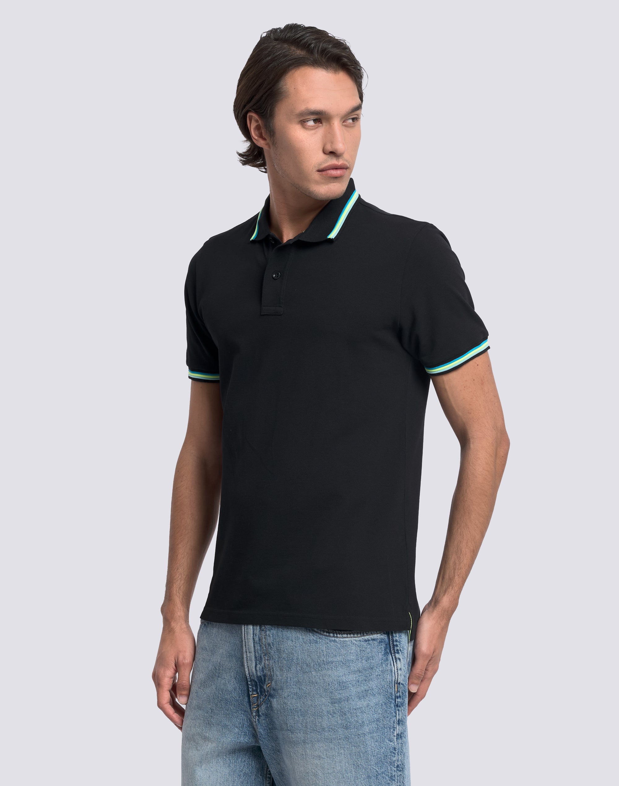 POLO BRICE IN COTONE PIQUET CON DETTAGLI TRICOLOR - Image 4