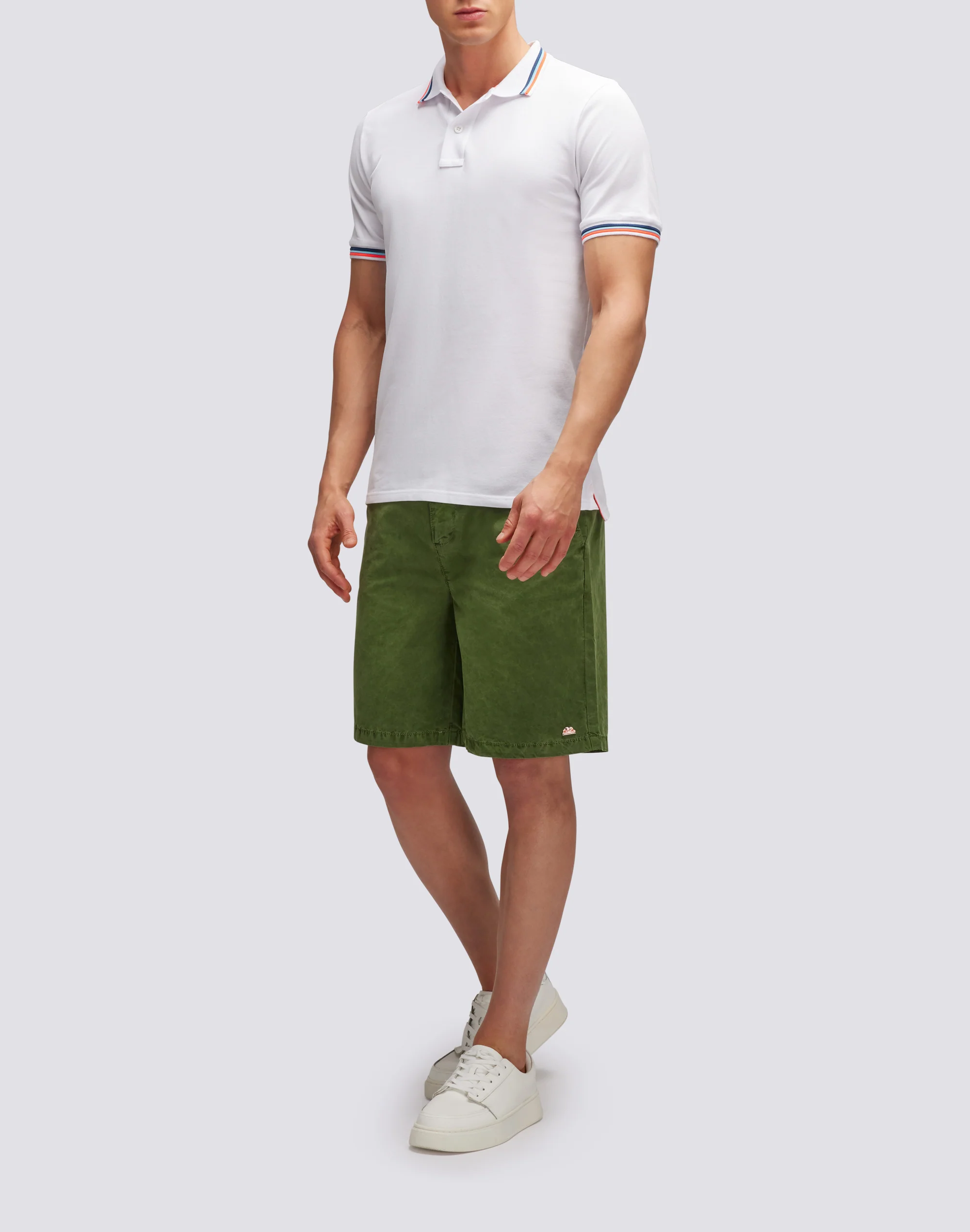 POLO BRICE IN COTONE PIQUET CON DETTAGLI TRICOLOR - Image 3