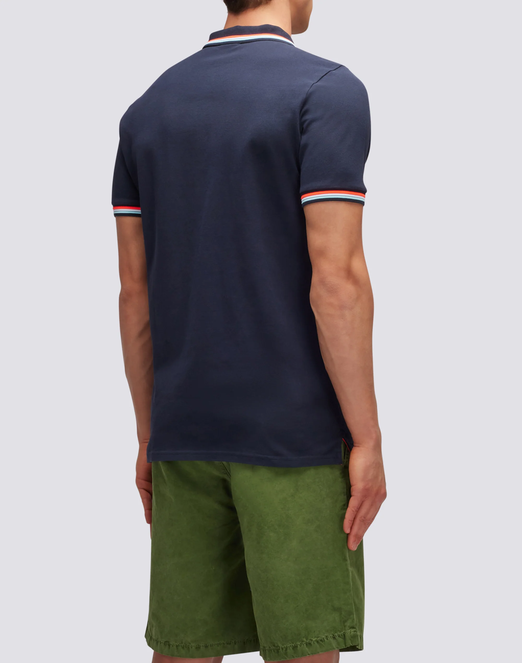 POLO BRICE IN COTONE PIQUET CON DETTAGLI TRICOLOR - Image 3