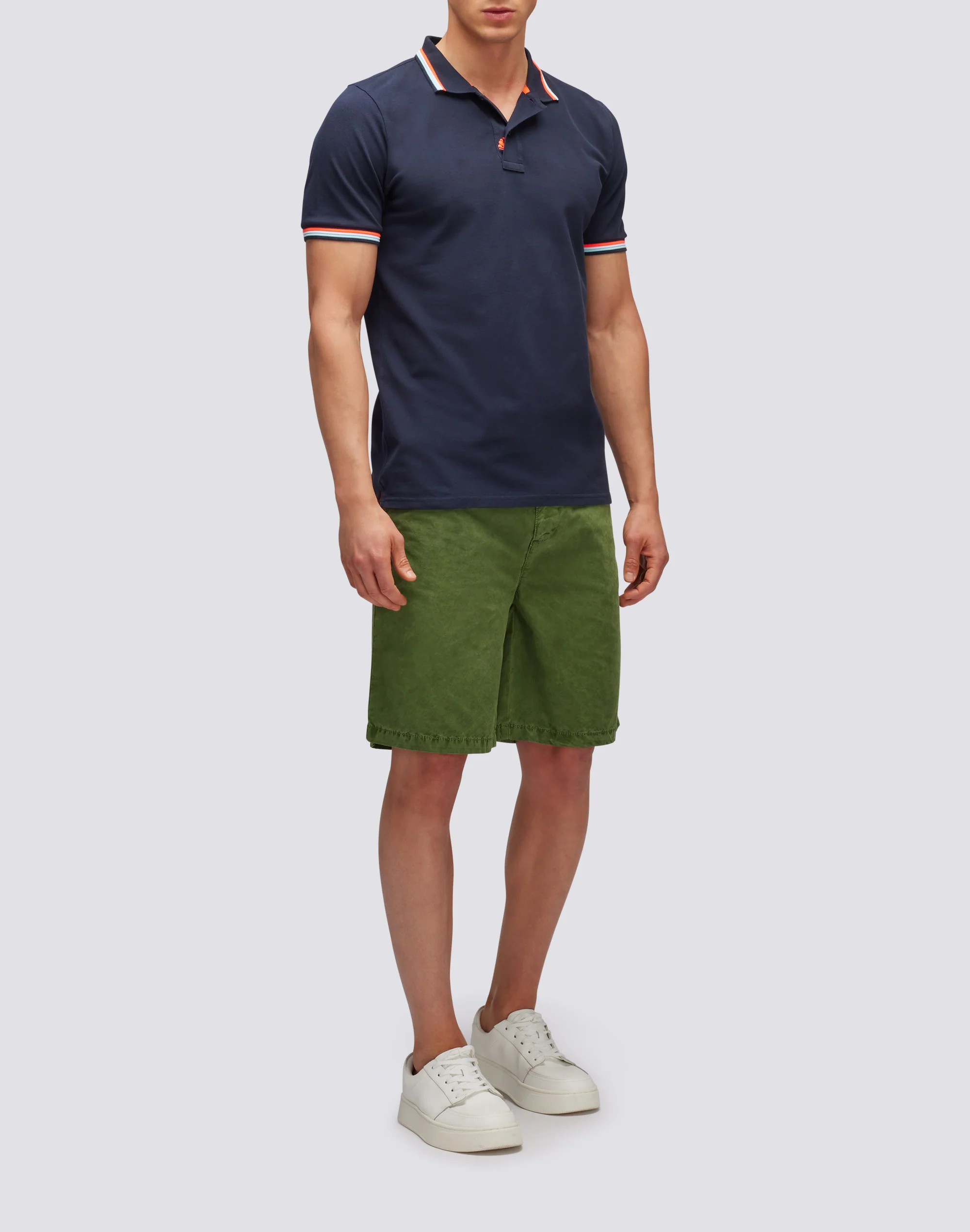 POLO BRICE IN COTONE PIQUET CON DETTAGLI TRICOLOR - Image 4