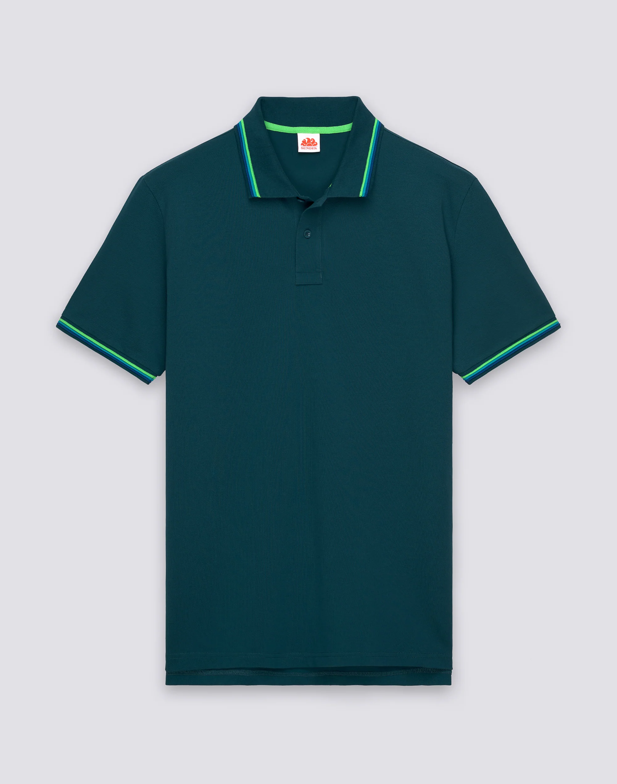 POLO BRICE UOMO IN COTONE PIQUET CON DETTAGLI TRICOLOR