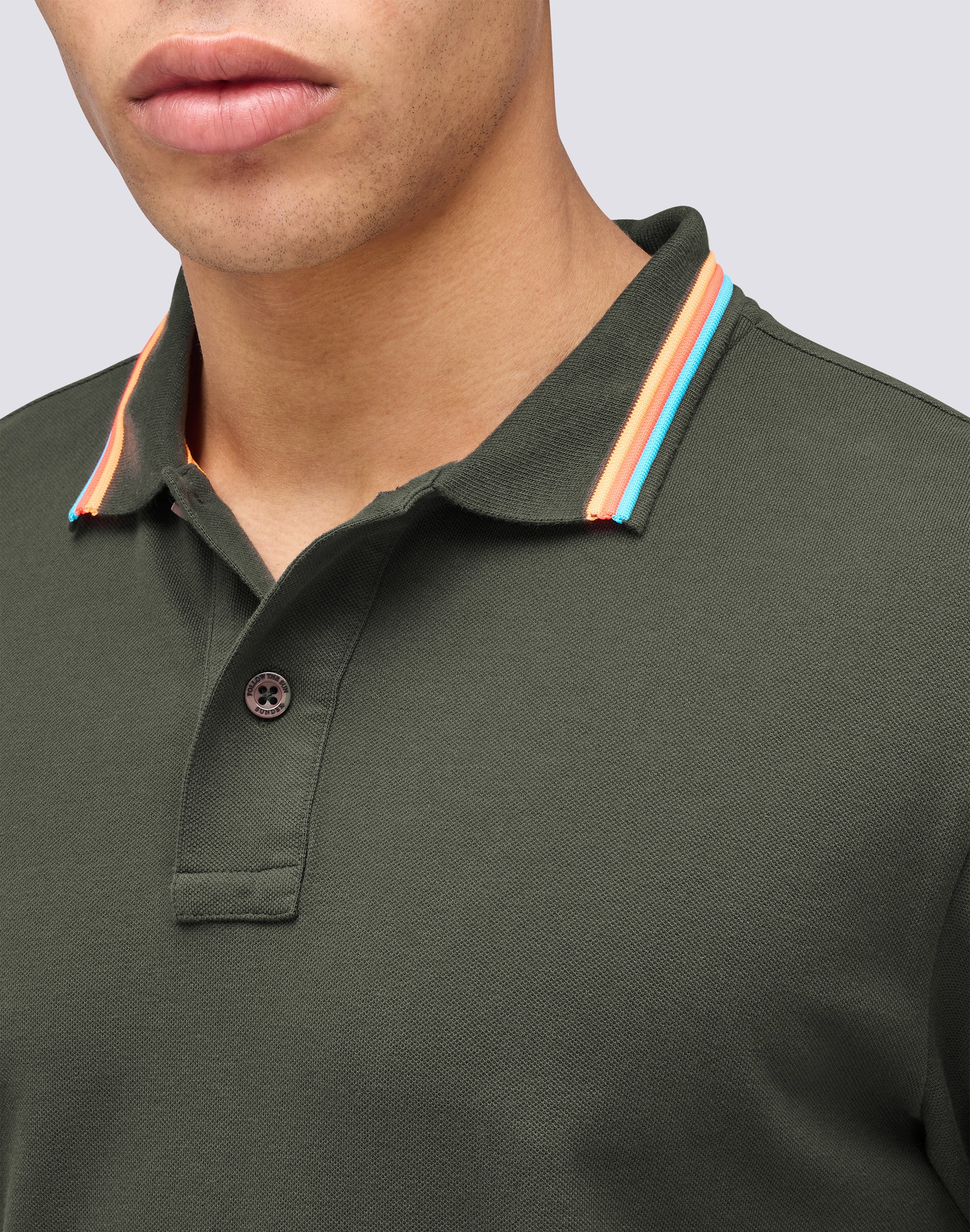 POLO BRICE IN COTONE PIQUET CON DETTAGLI TRICOLOR - Image 4