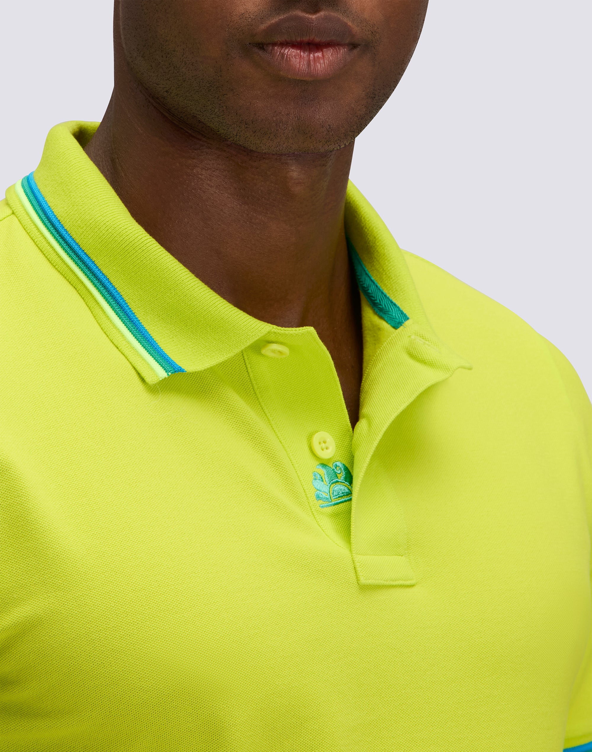 POLO BRICE UOMO IN COTONE PIQUET CON DETTAGLI TRICOLOR - Image 4
