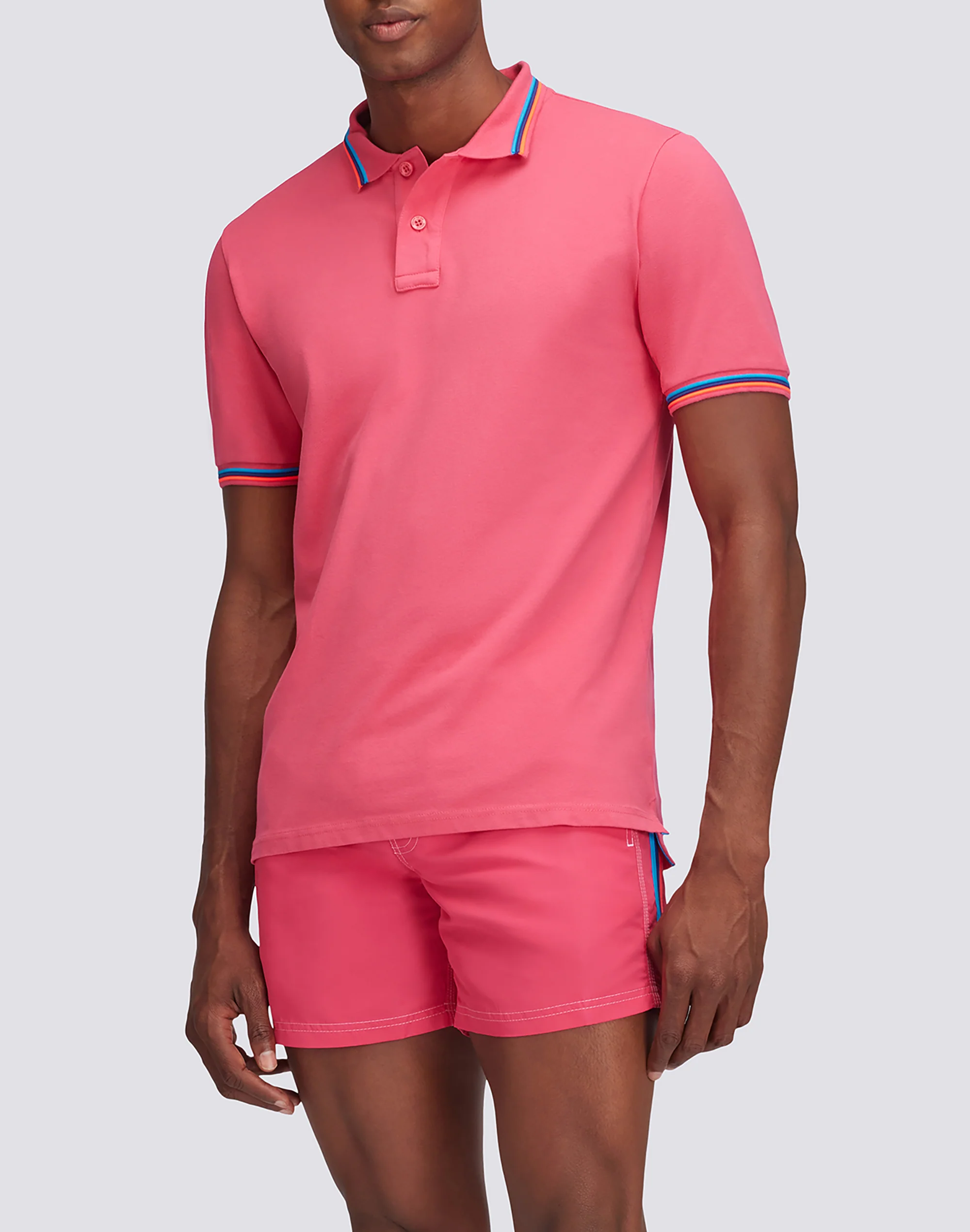 POLO BRICE IN COTONE PIQUET CON DETTAGLI TRICOLOR - Image 4