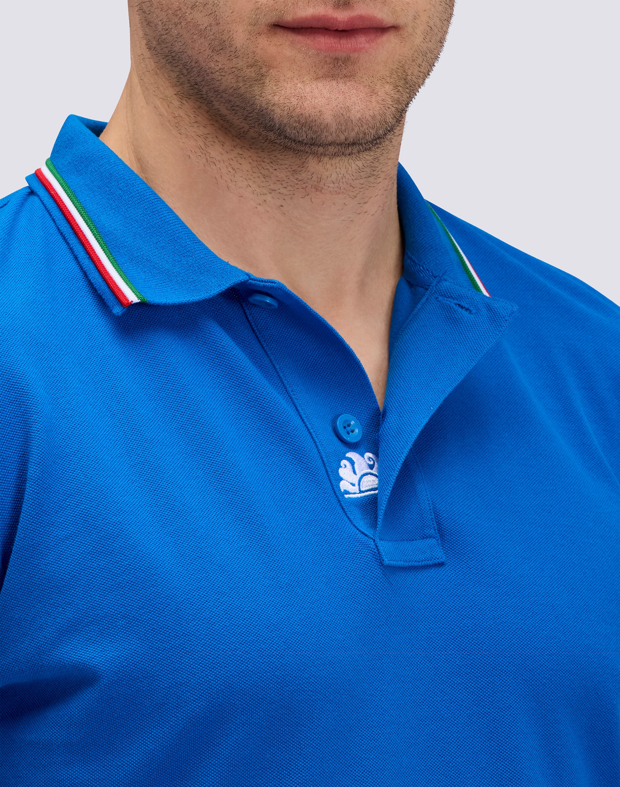 POLO BRICE IN COTONE PIQUET CON DETTAGLI TRICOLOR - Image 4