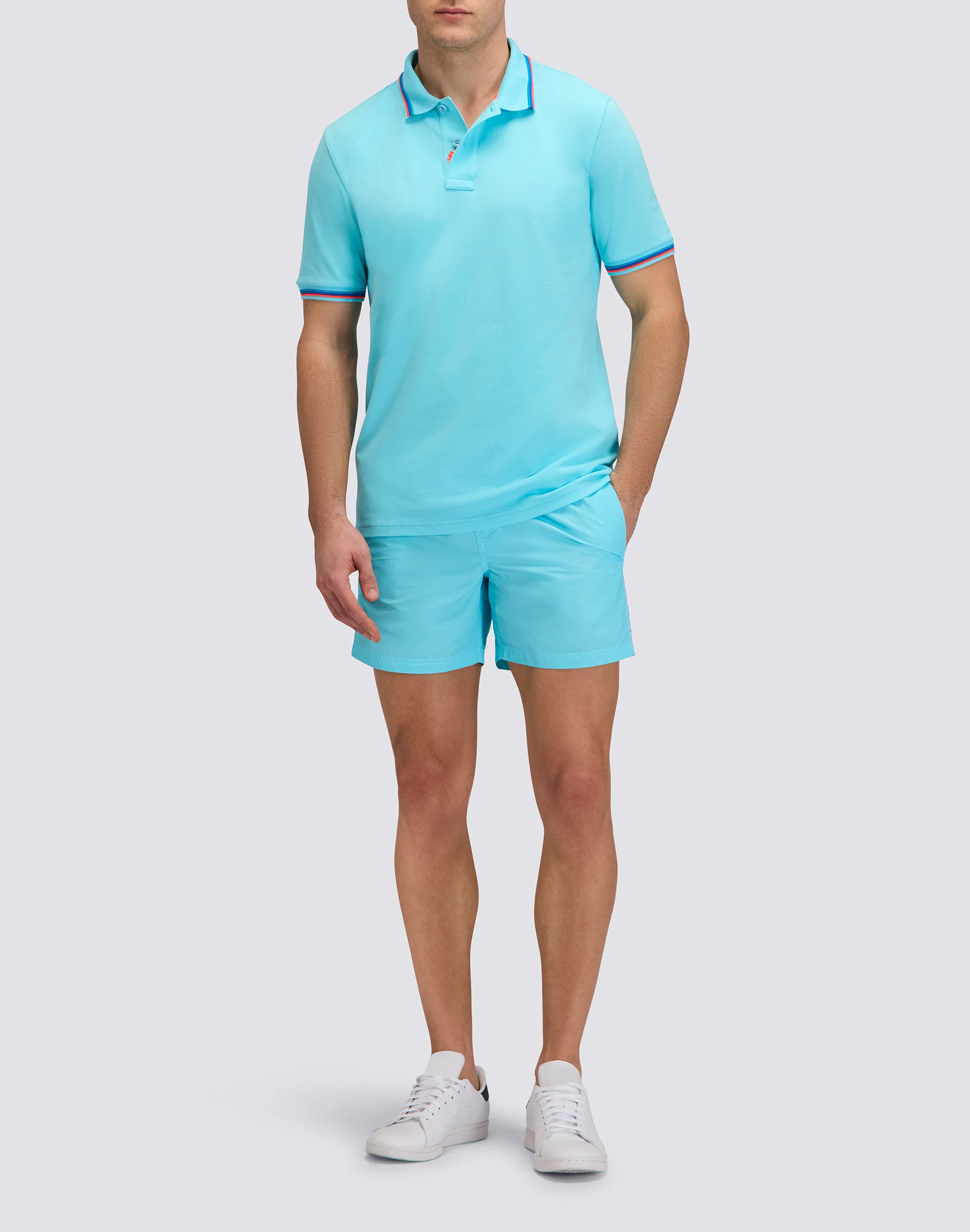 POLO BRICE UOMO IN COTONE PIQUET CON DETTAGLI TRICOLOR - Image 3