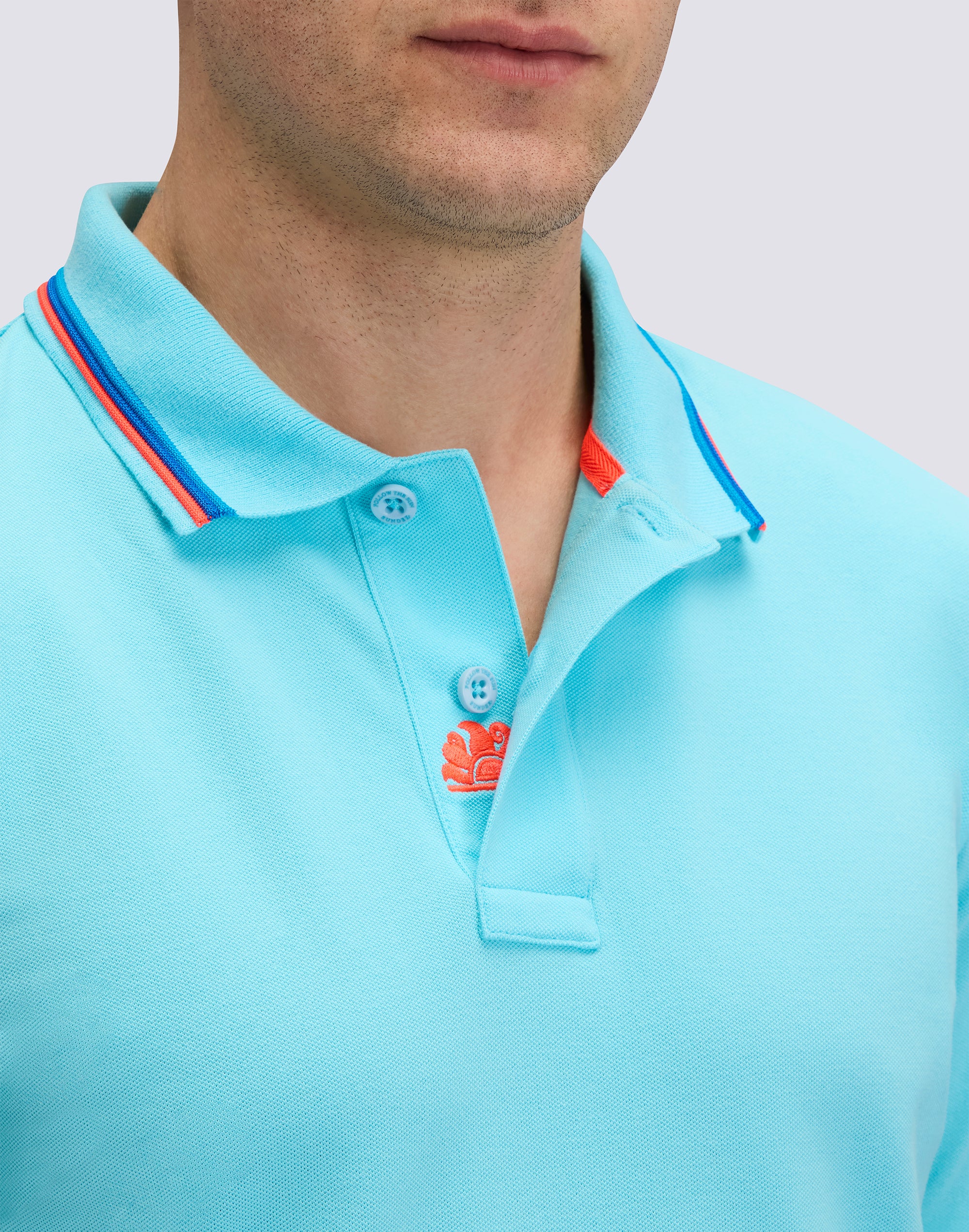 POLO BRICE UOMO IN COTONE PIQUET CON DETTAGLI TRICOLOR - Image 4